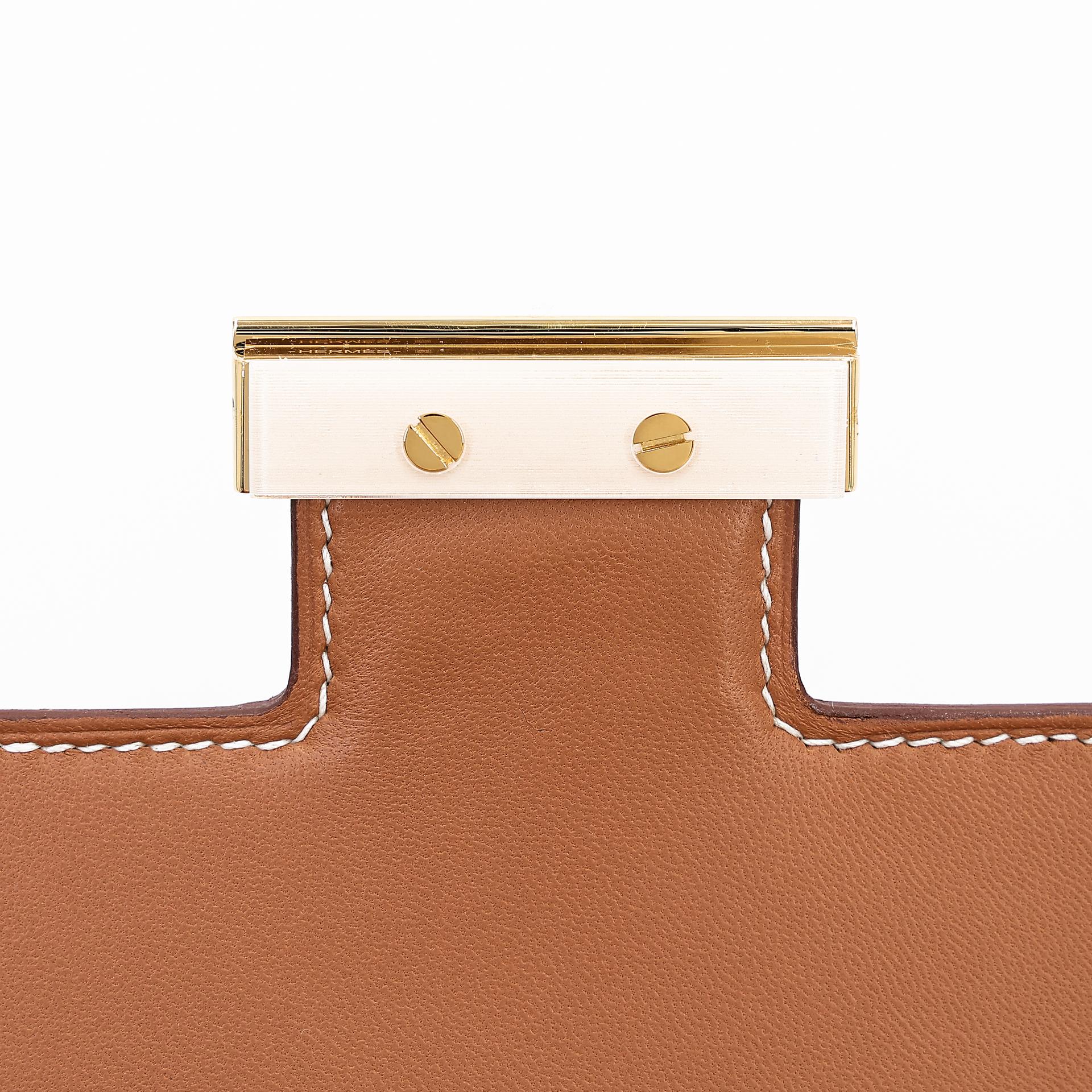 Brand New ( Rank N ) HERMÈS Constance 24 Gold (37) Epsom Gold hardware W (2024) - 9
