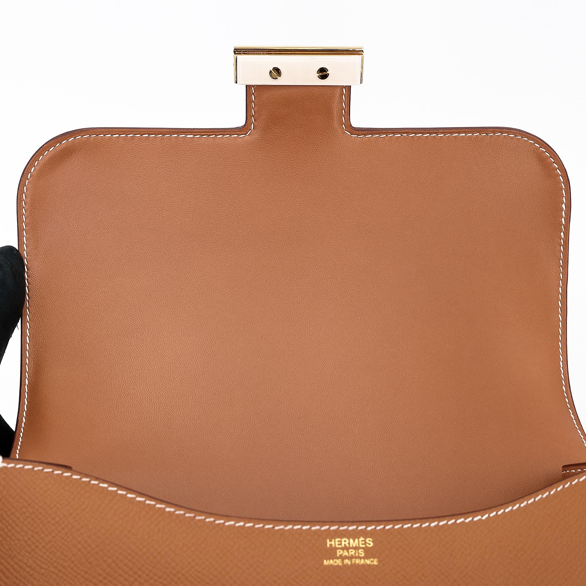 Brand New ( Rank N ) HERMÈS Constance 24 Gold (37) Epsom Gold hardware W (2024) - 10