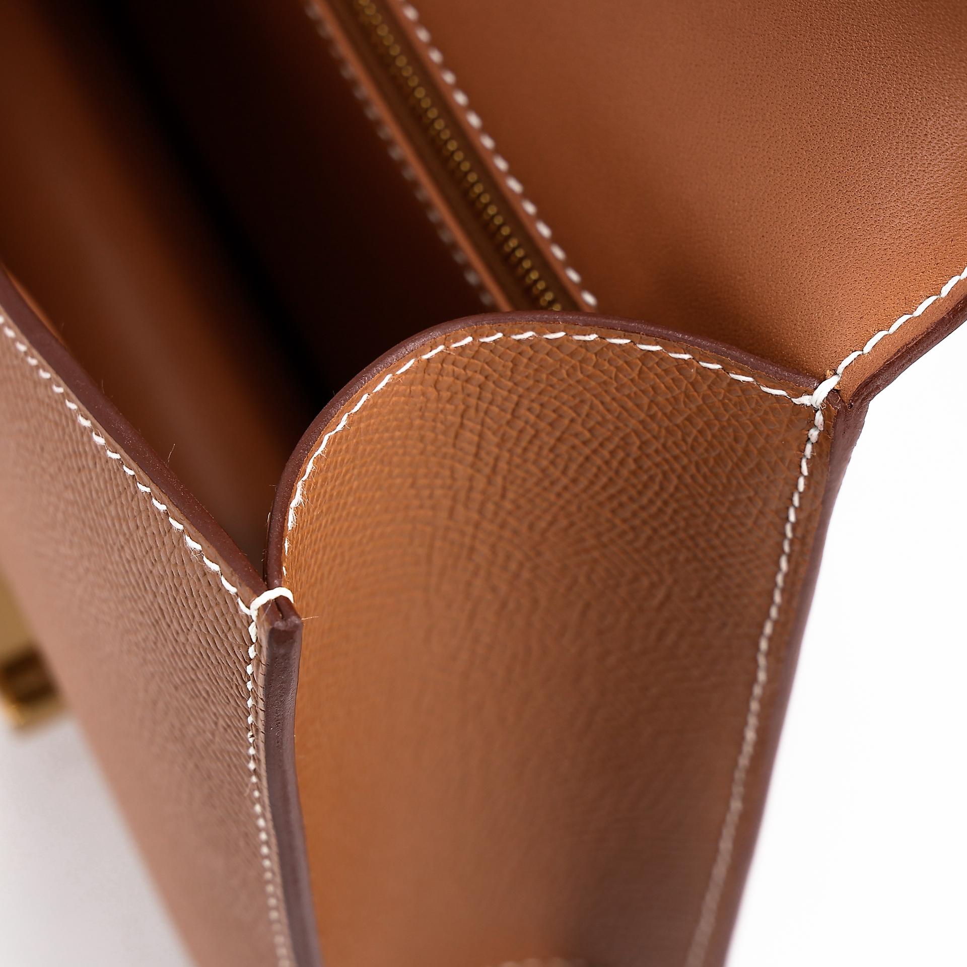 Brand New ( Rank N ) HERMÈS Constance 24 Gold (37) Epsom Gold hardware W (2024) - 13