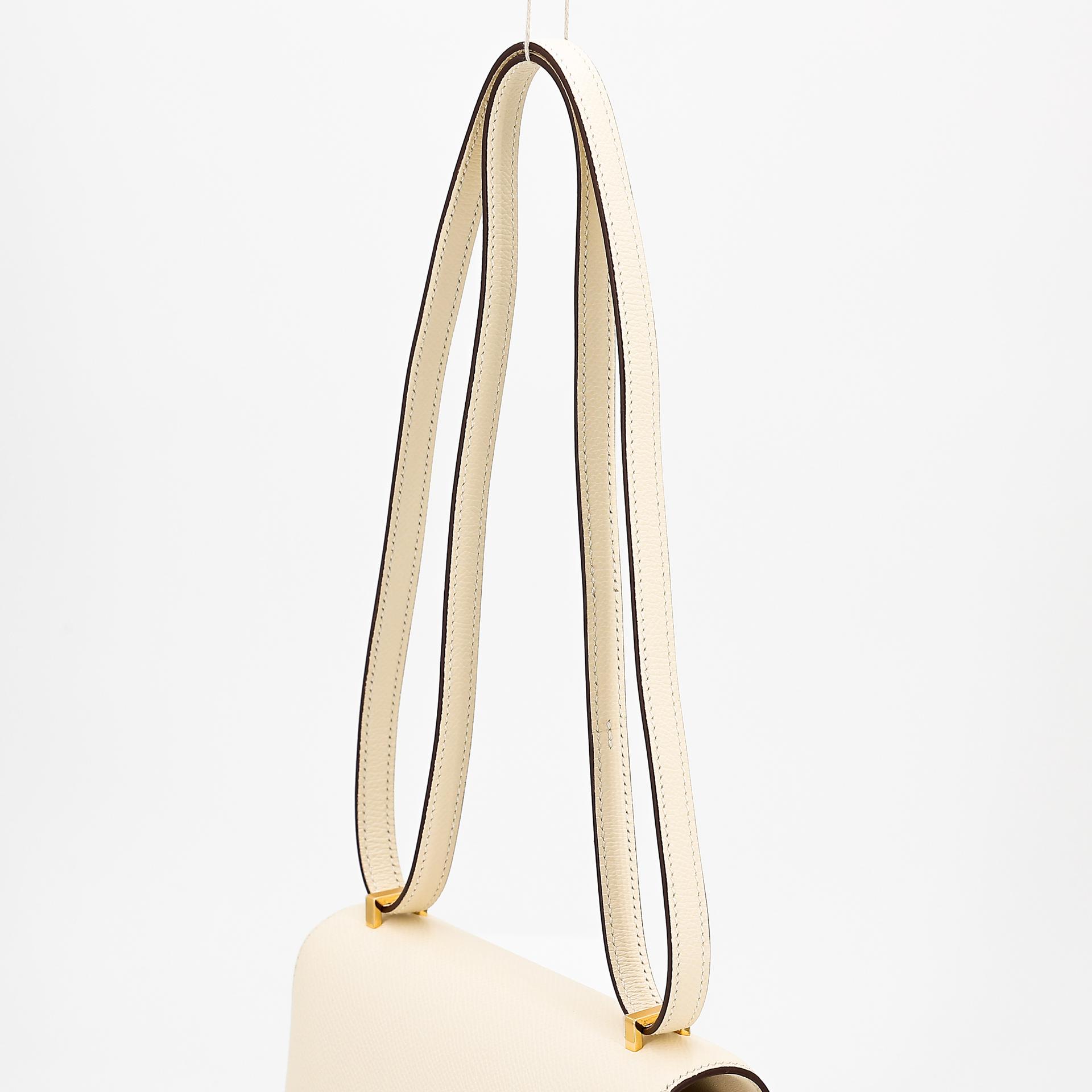 Unused ( Rank NS ) HERMÈS Constance Mini Nata (I2) Epsom Gold hardware Z (2021) - 3