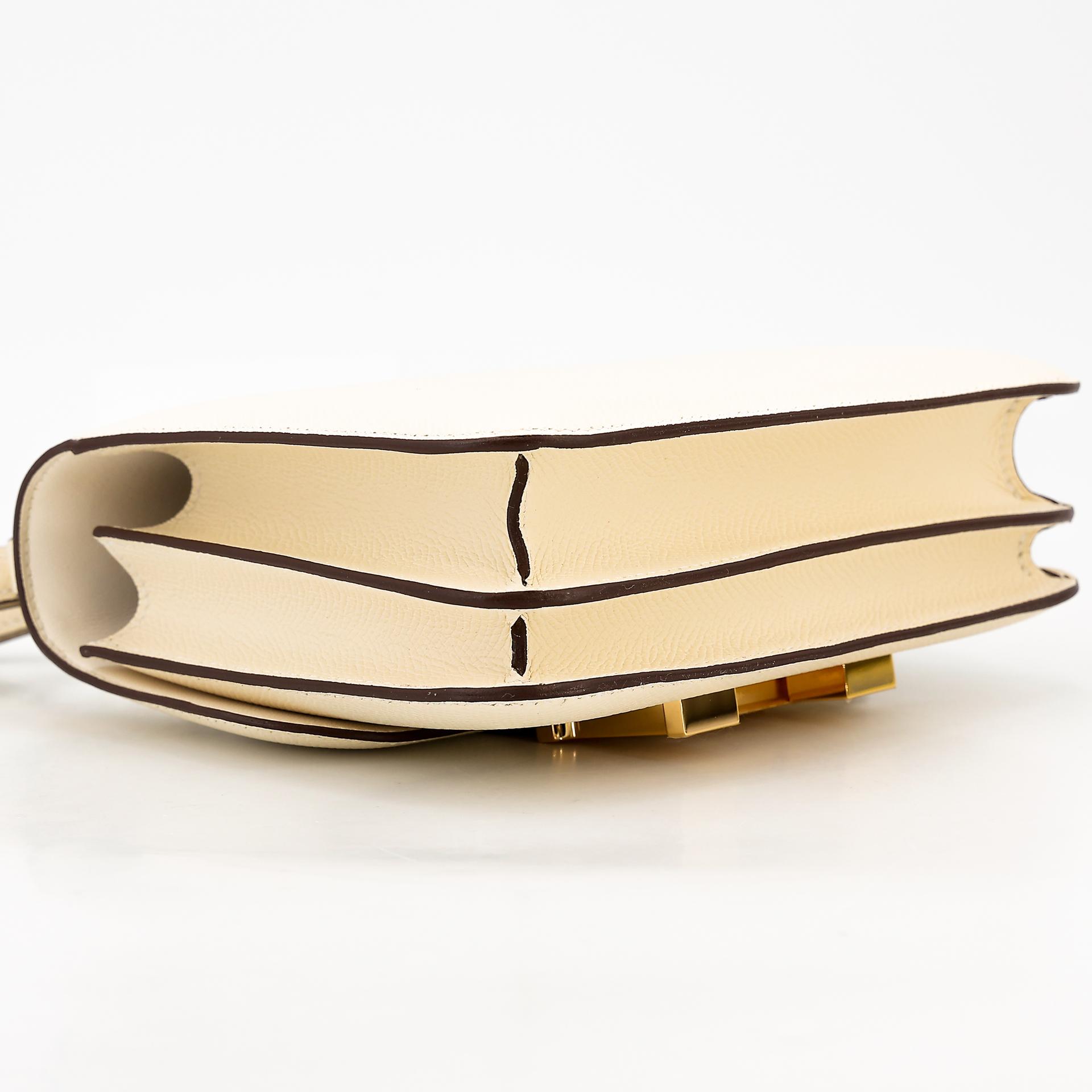 Unused ( Rank NS ) HERMÈS Constance Mini Nata (I2) Epsom Gold hardware Z (2021) - 7