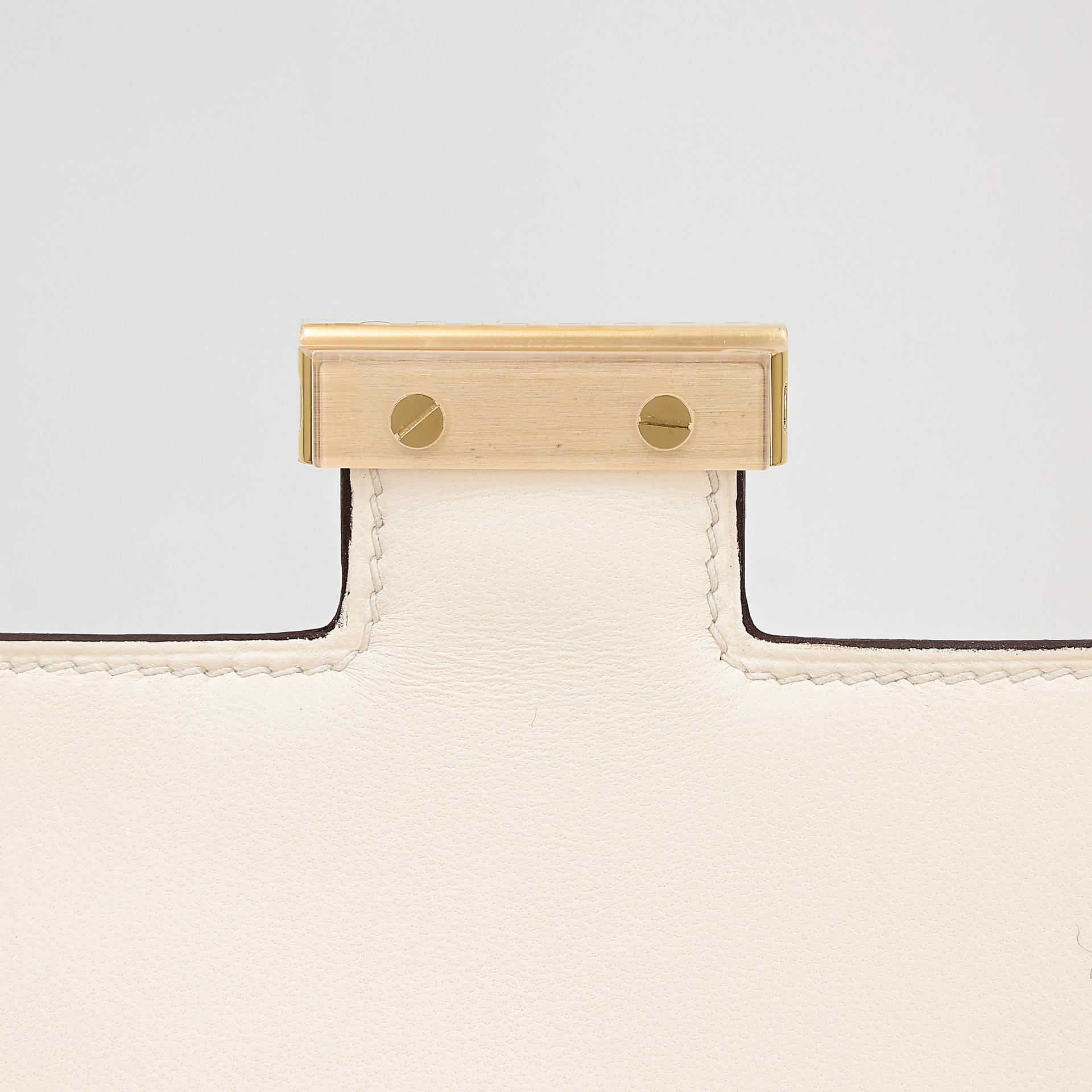 Unused ( Rank NS ) HERMÈS Constance Mini Nata (I2) Epsom Gold hardware Z (2021) - 9