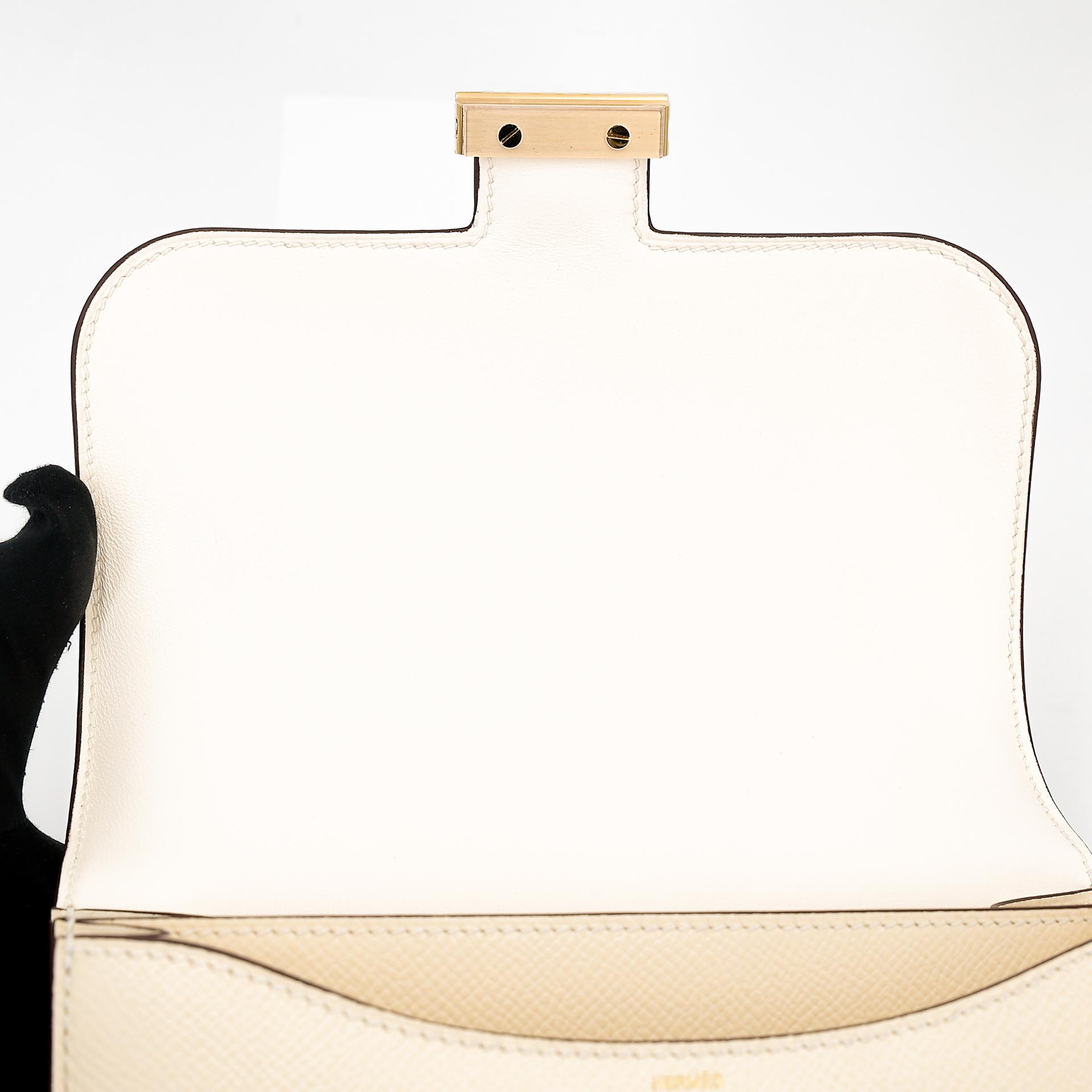 Unused ( Rank NS ) HERMÈS Constance Mini Nata (I2) Epsom Gold hardware Z (2021) - 10