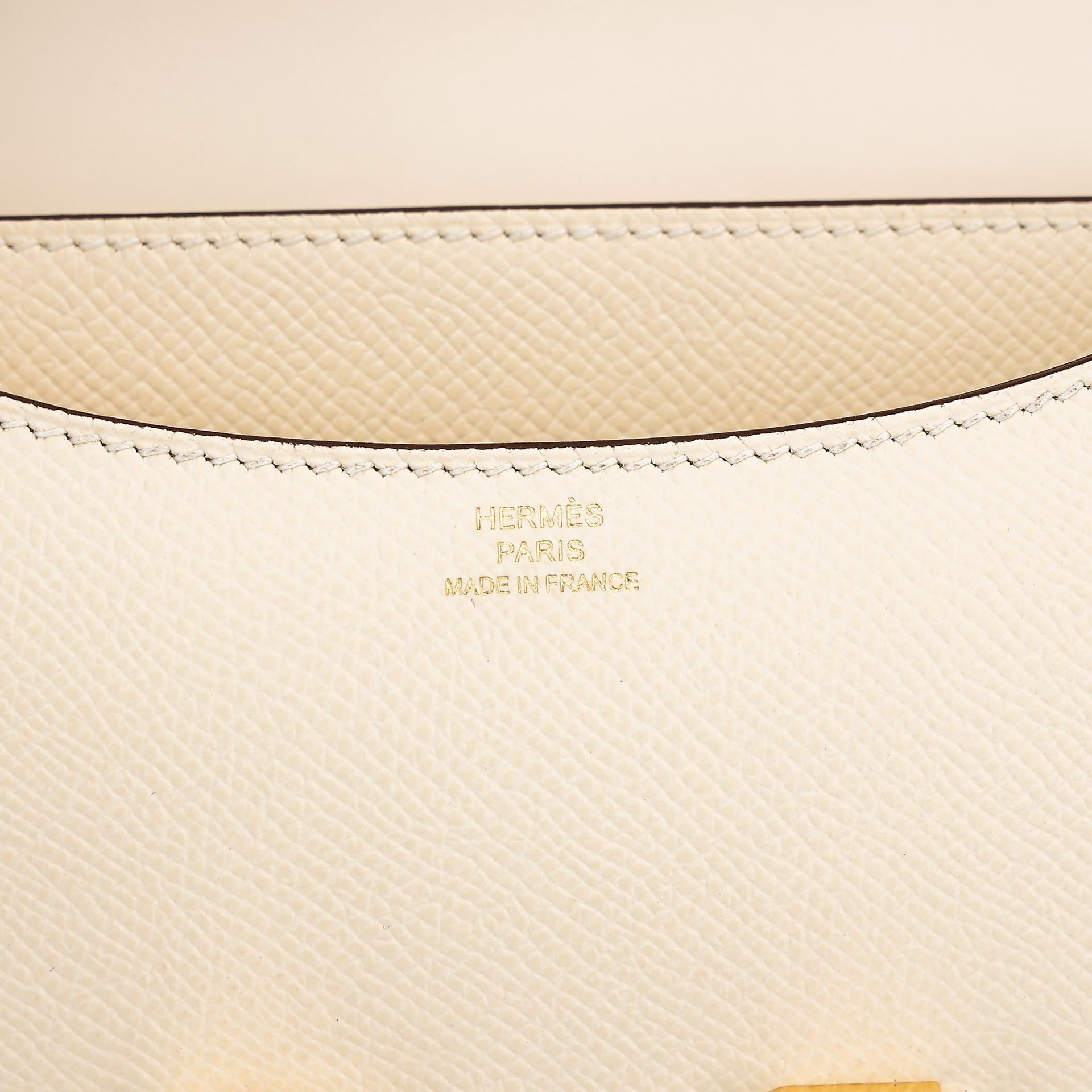 Unused ( Rank NS ) HERMÈS Constance Mini Nata (I2) Epsom Gold hardware Z (2021) - 11