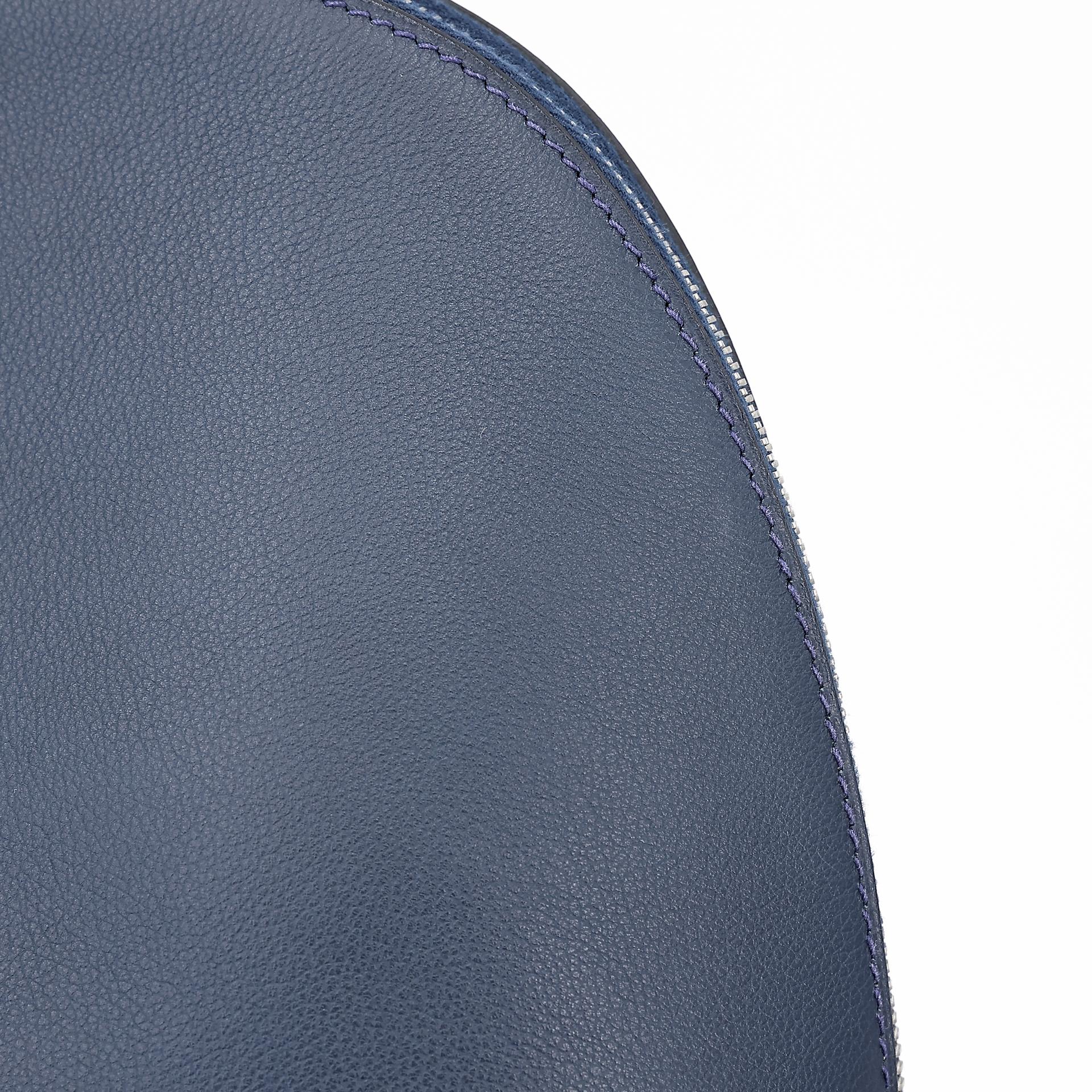 Very Good ( Rank A) HERMÈS Bolide 45 1923 Baseball Bleu Nuit (2Z) Evercolor Palladium hardware C (2018) - 19
