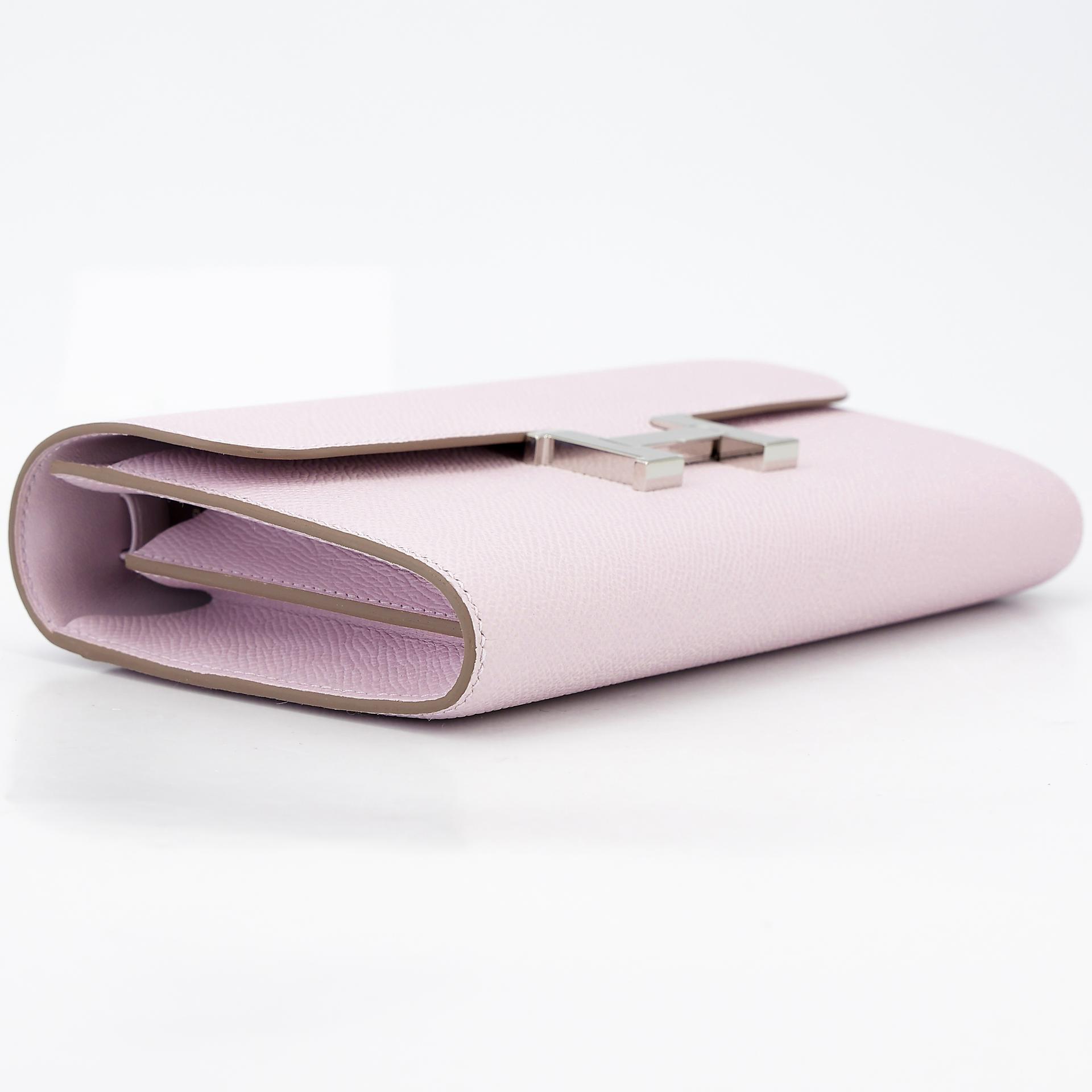 Brand New ( Rank N ) HERMÈS Constance To Go Mauve Pale (09) Epsom Palladium hardware W (2024) - 4