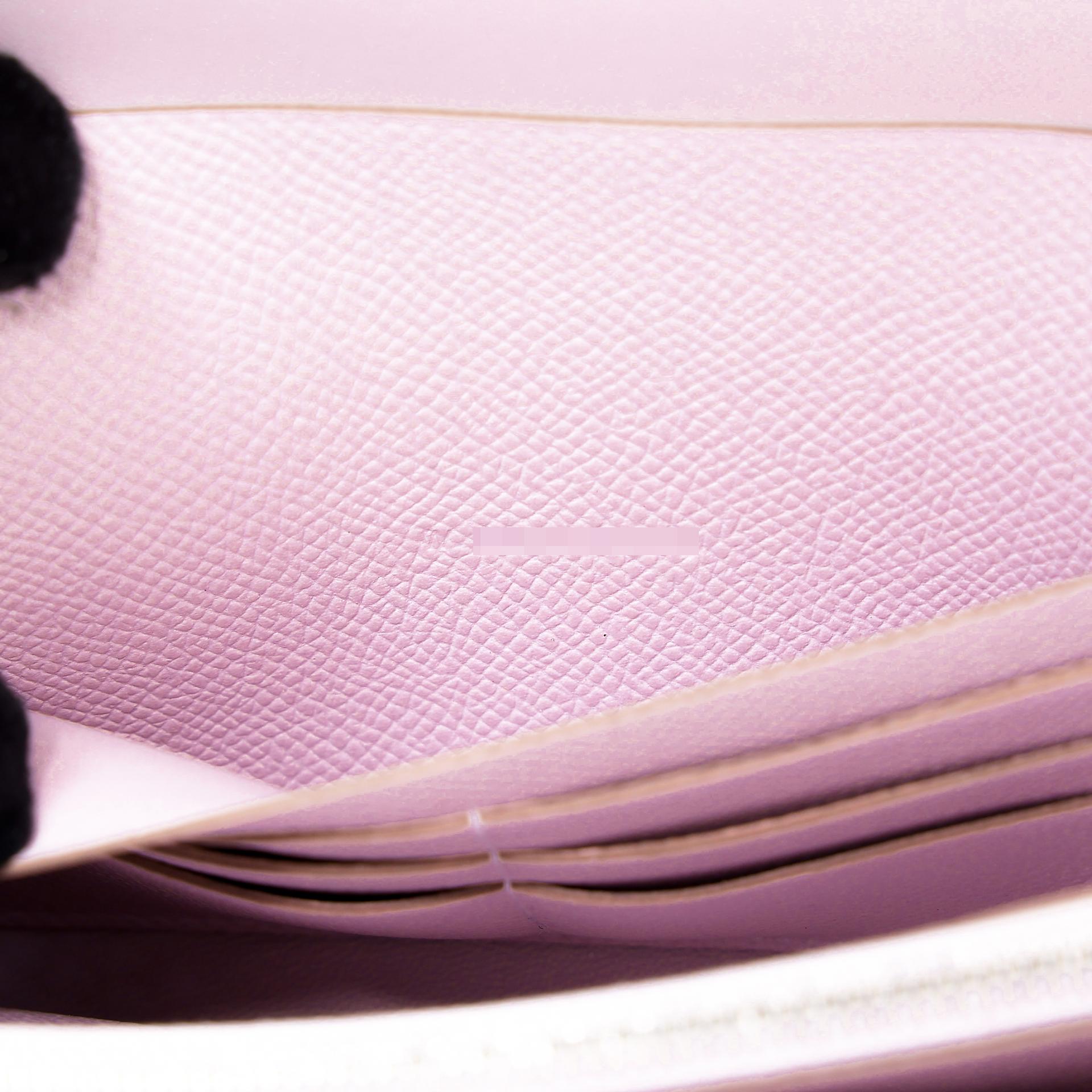Brand New ( Rank N ) HERMÈS Constance To Go Mauve Pale (09) Epsom Palladium hardware W (2024) - 11