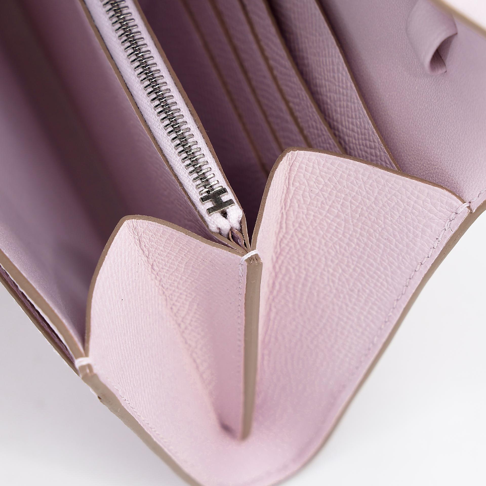 Brand New ( Rank N ) HERMÈS Constance To Go Mauve Pale (09) Epsom Palladium hardware W (2024) - 16