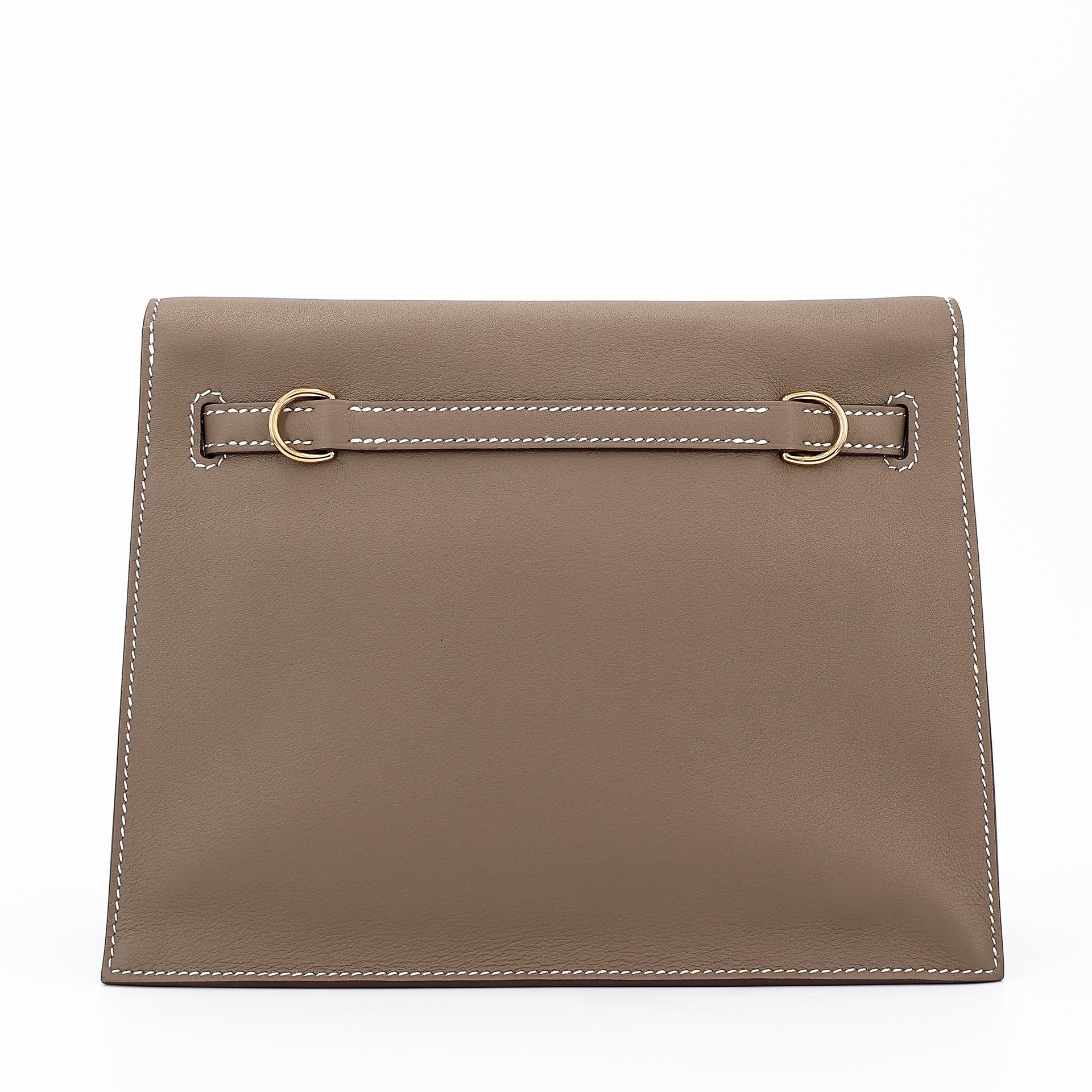 Brand New ( Rank N ) HERMÈS Kelly Danse Etoupe (18) Swift Gold hardware W (2024) - 2