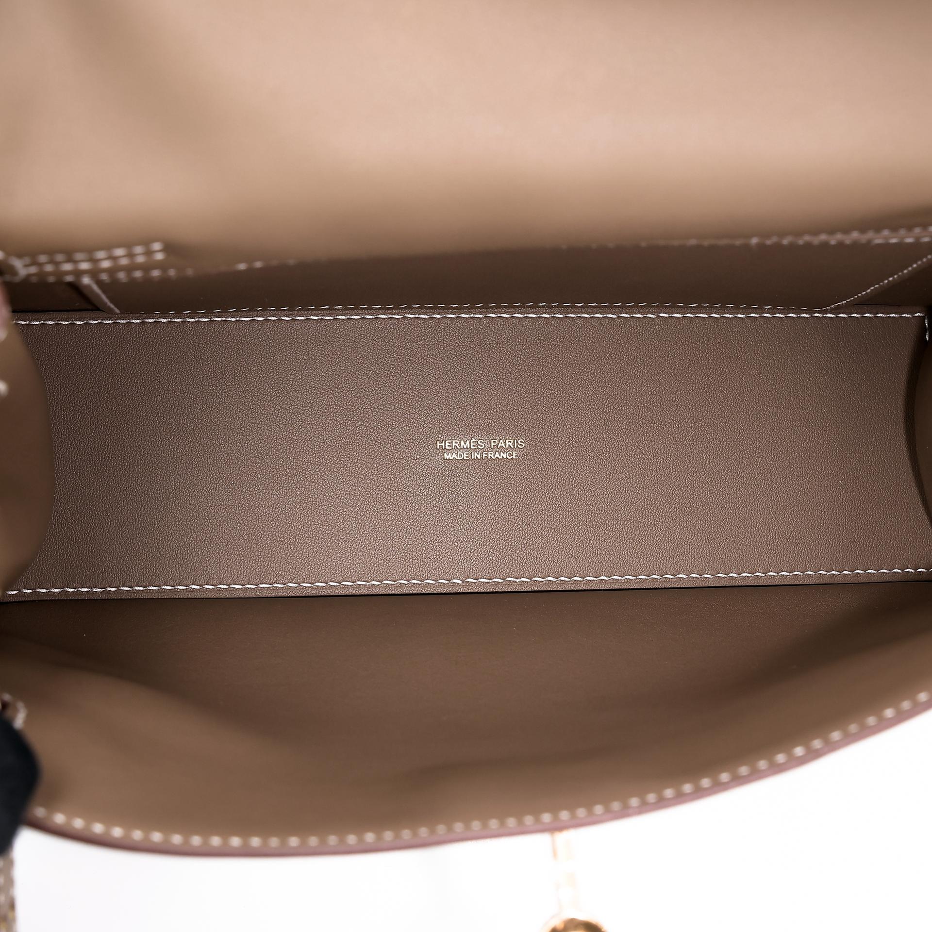 Brand New ( Rank N ) HERMÈS Kelly Danse Etoupe (18) Swift Gold hardware W (2024) - 14