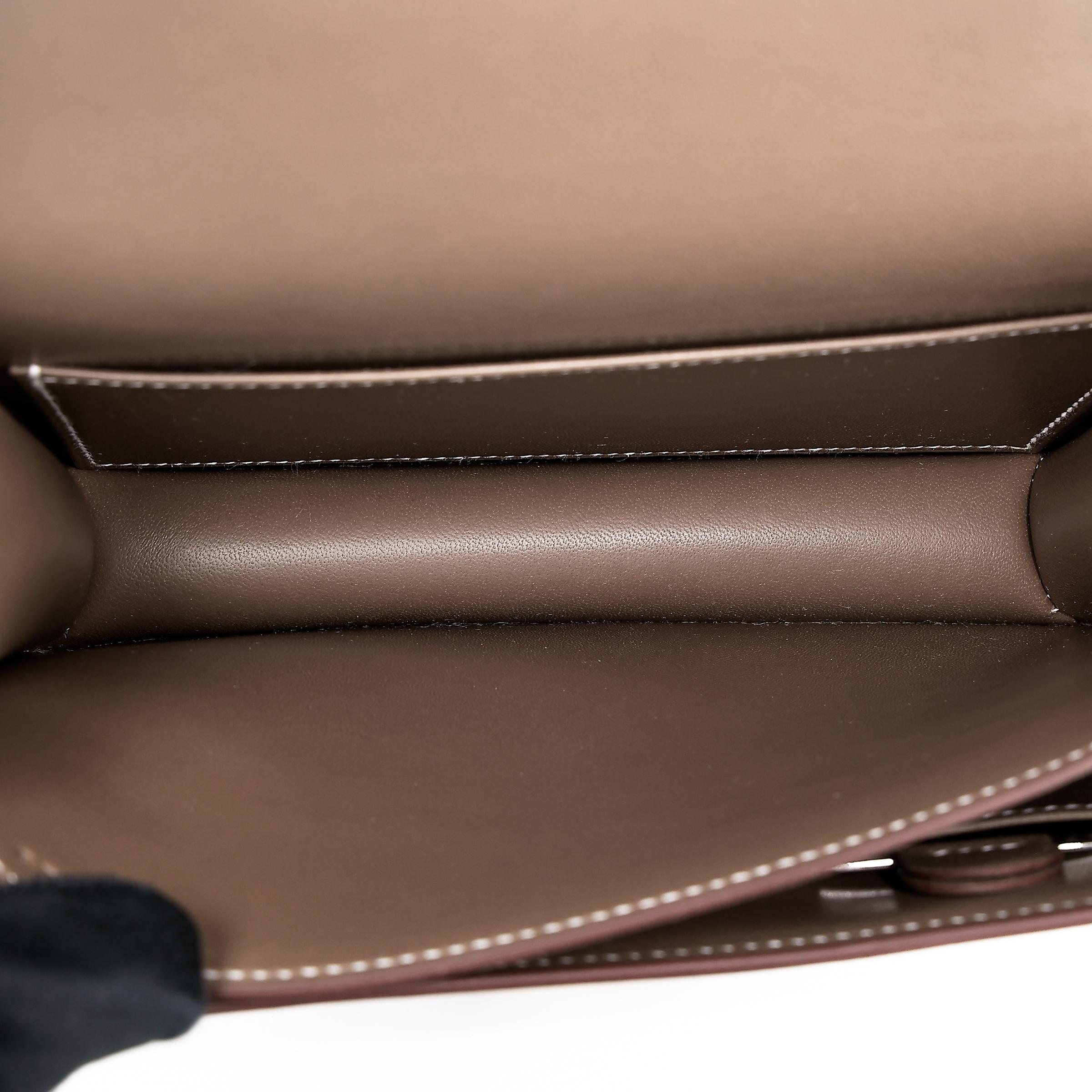Brand New ( Rank N ) HERMÈS Constance Mini Etoupe (18) Epsom Gold hardware W (2024) - 12
