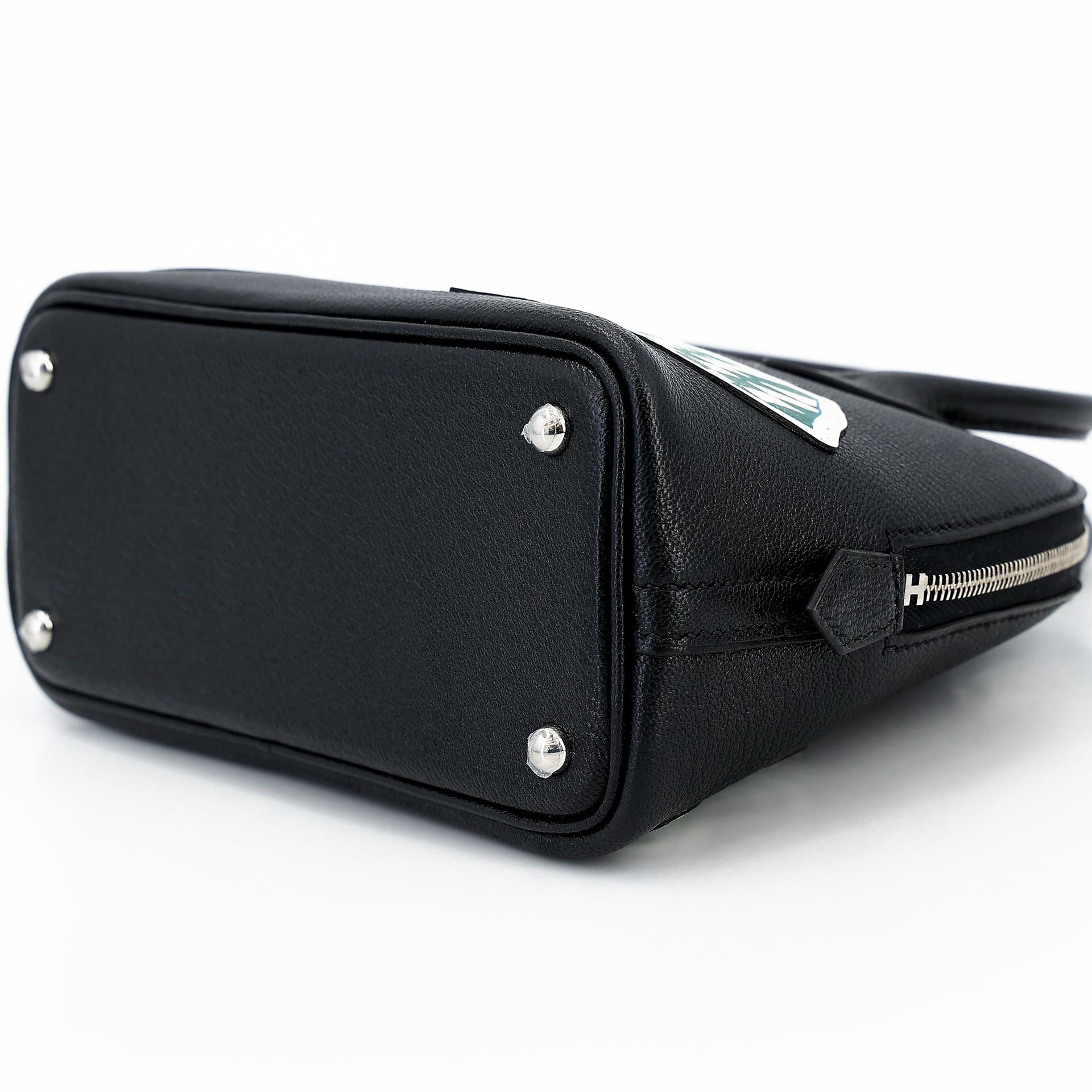 Brand New ( Rank N ) HERMÈS Limited Edition Mini Bolide 1923 Travel Black (89) Chevre Palladium hardware W (2024) - 4