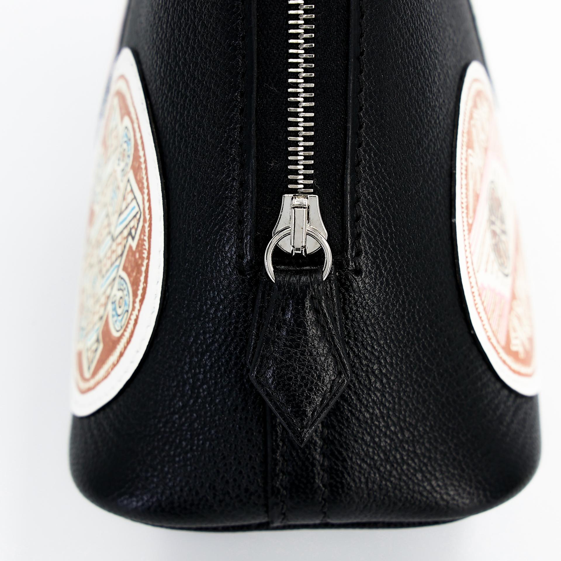 Brand New ( Rank N ) HERMÈS Limited Edition Mini Bolide 1923 Travel Black (89) Chevre Palladium hardware W (2024) - 8