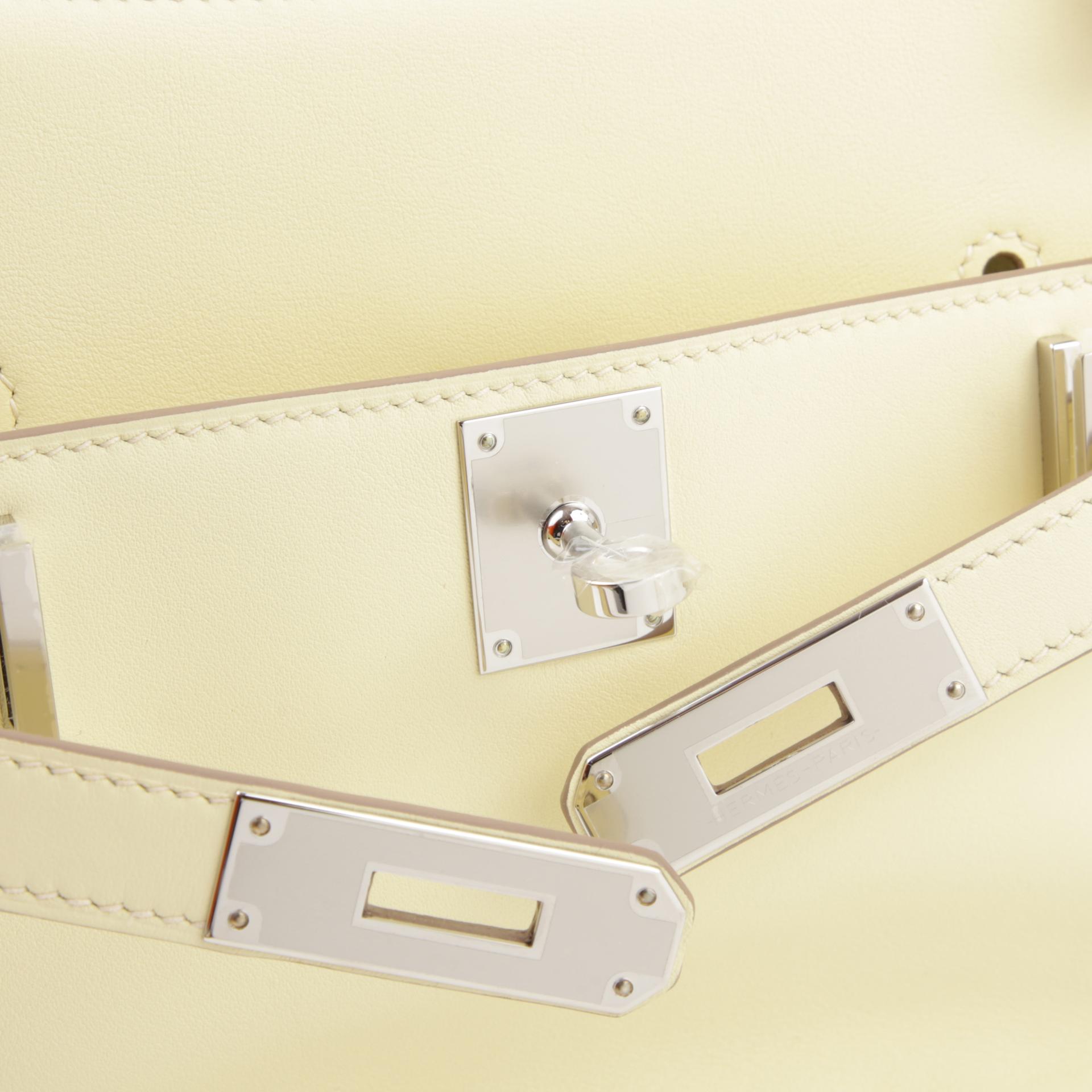 Unused ( Rank NS ) HERMÈS Jypsiere Mini Jaune milton (i8) Swift Palladium hardware W (2024) - 8
