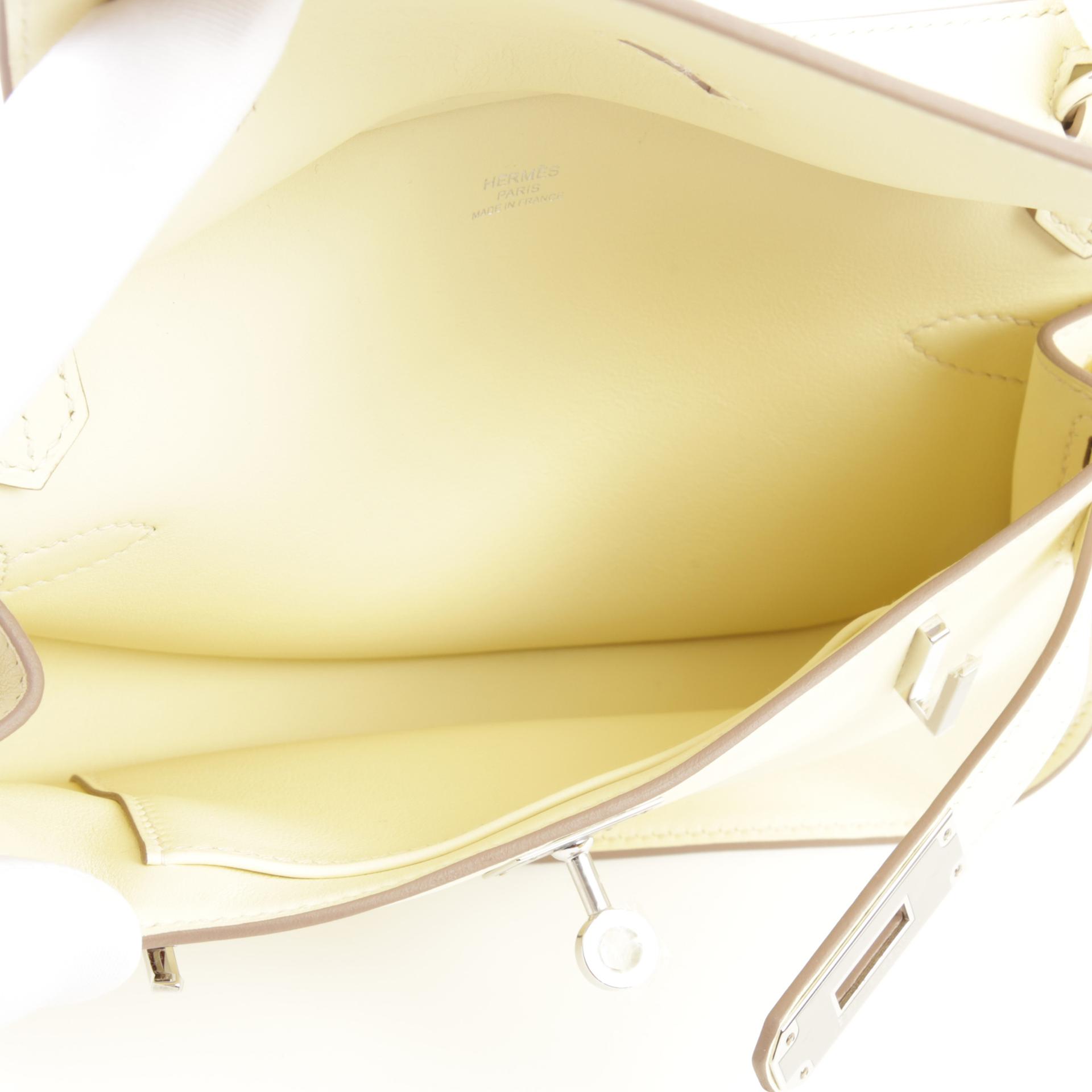 Unused ( Rank NS ) HERMÈS Jypsiere Mini Jaune milton (i8) Swift Palladium hardware W (2024) - 10