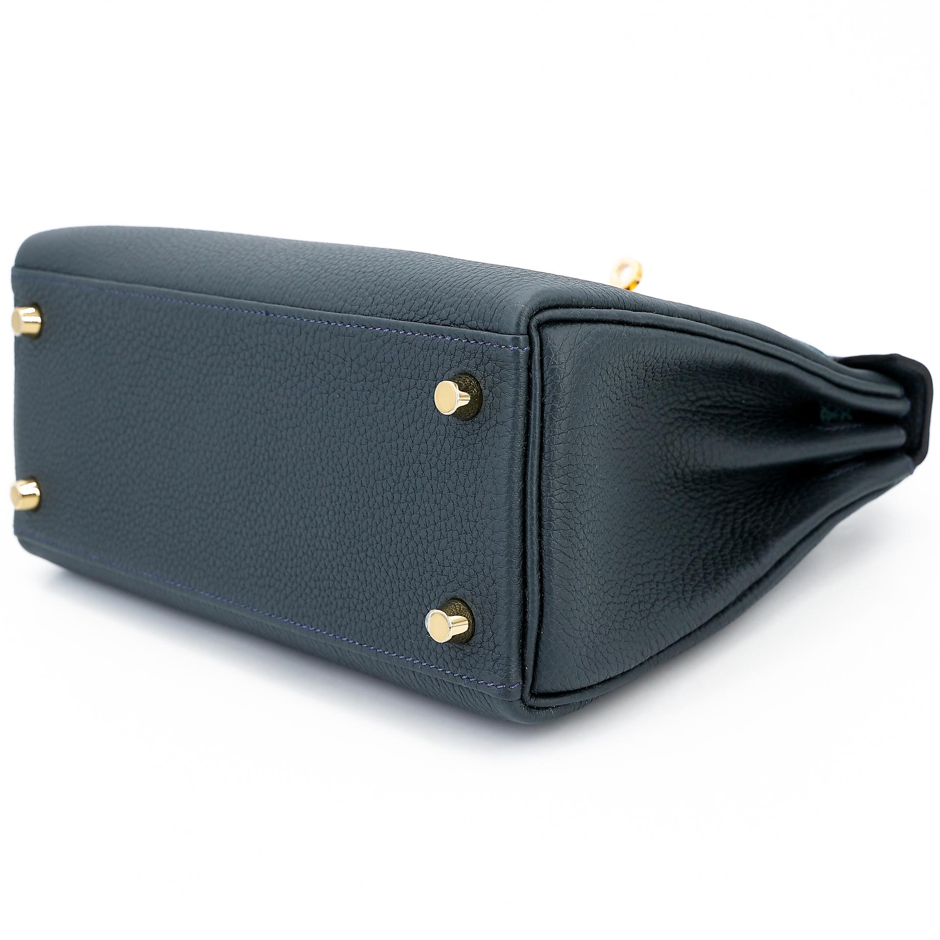Brand New ( Rank N ) HERMÈS Kelly 25 Touch Vert Cypress (6O) Vert Rousseau (V0) Togo Lizard Gold hardware W (2024) - 4
