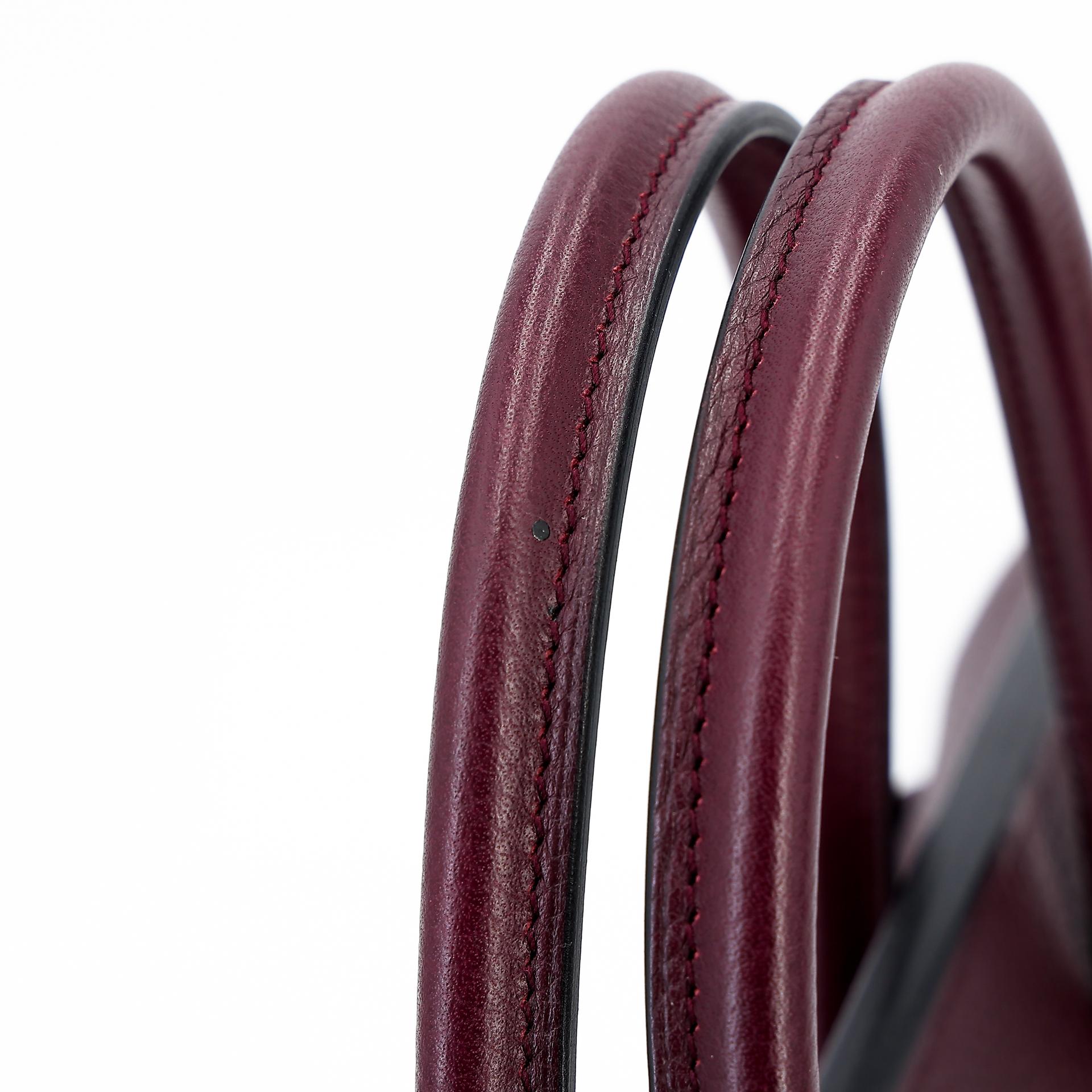 Very Good ( Rank A) HERMÈS Birkin 30 Prune (58) Clemence Gold hardware Square R (2014) - 14