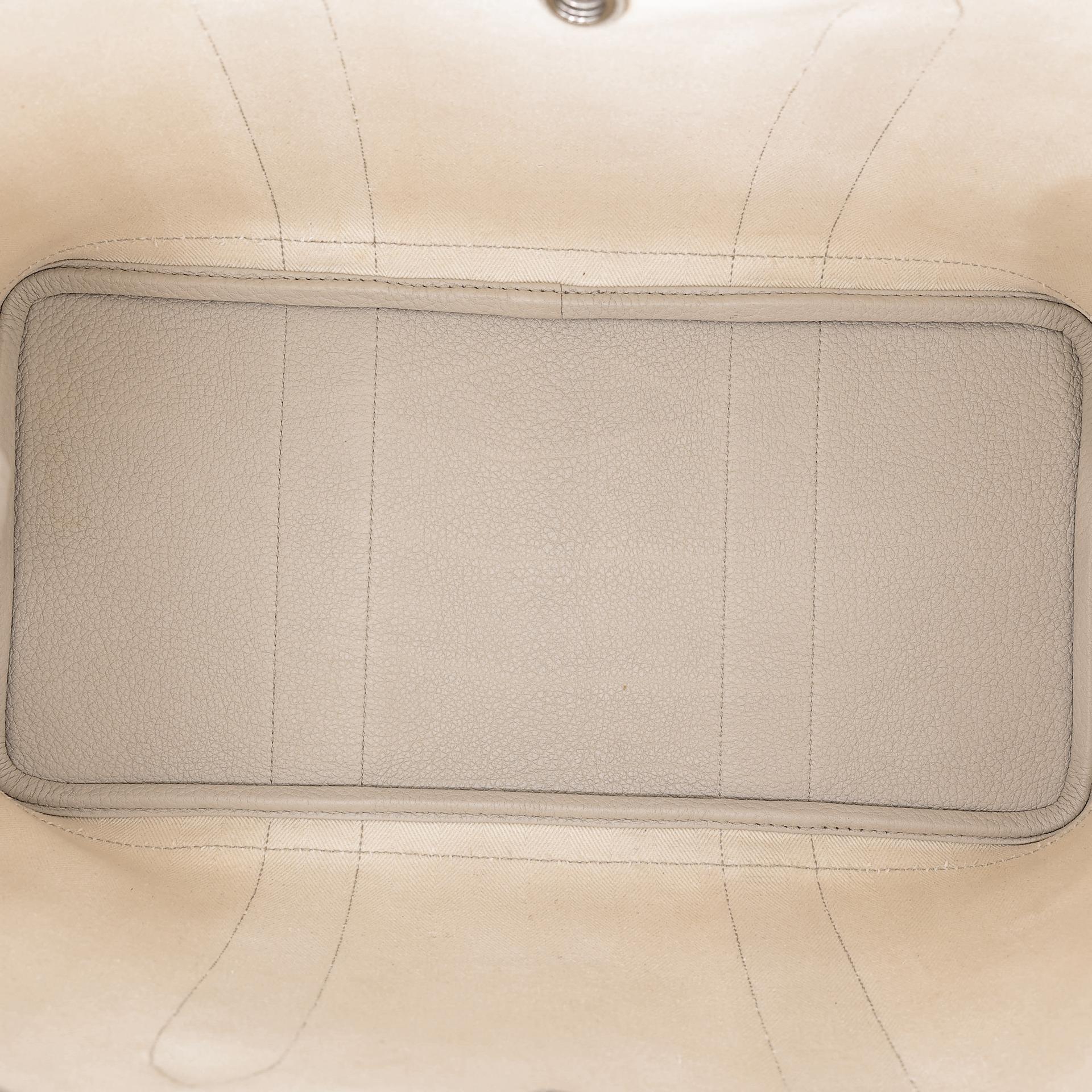 Very Good ( Rank A) HERMÈS Garden Party PM Nata (I2) Beton (8L) Canvas Negonda Palladium hardware D (2019) - 19