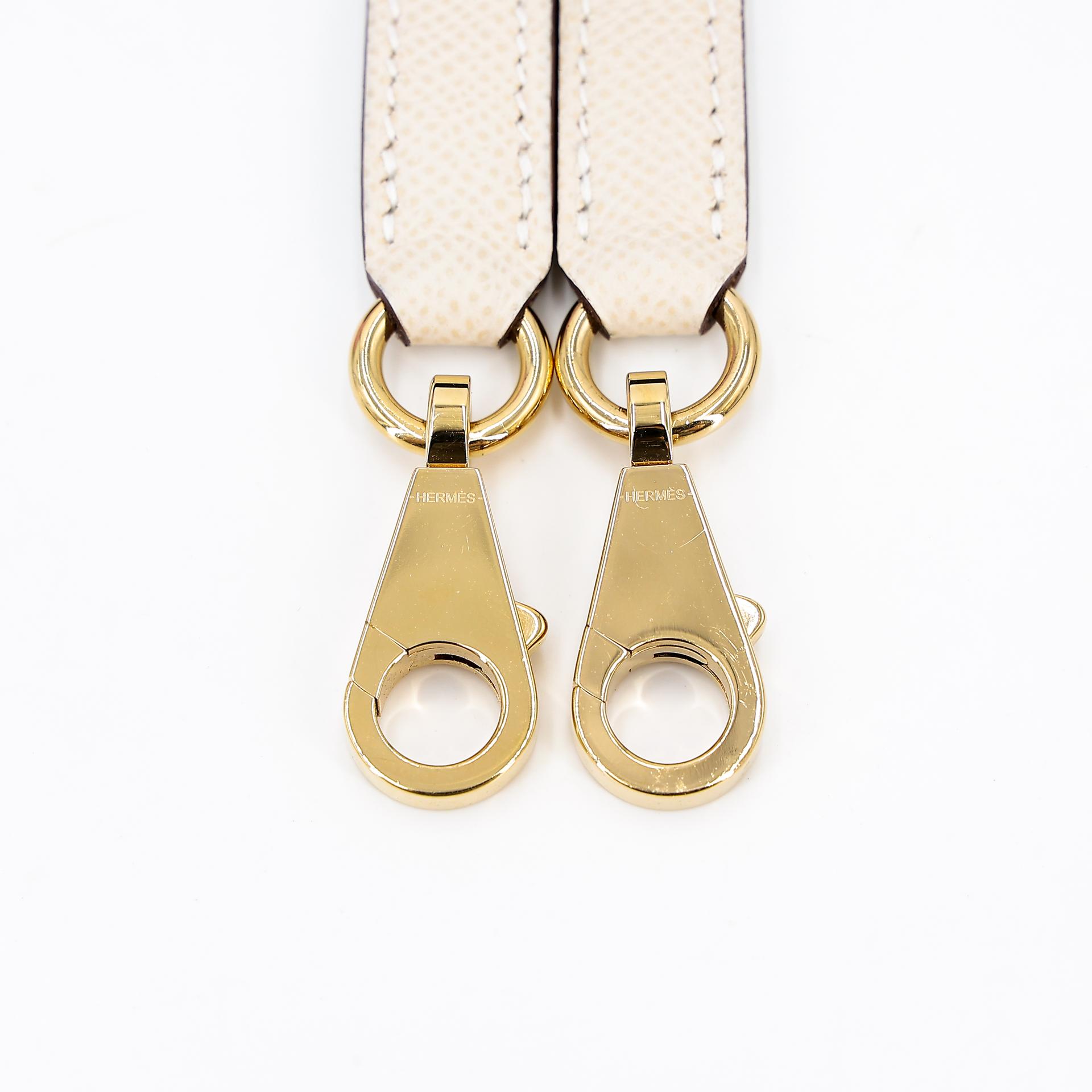 Very Good ( Rank A) HERMÈS Special Order Kelly 25 Sellier HSS Nata (I2) Mauve Sylvestre (X9) Epsom Gold hardware B (2023) - 25