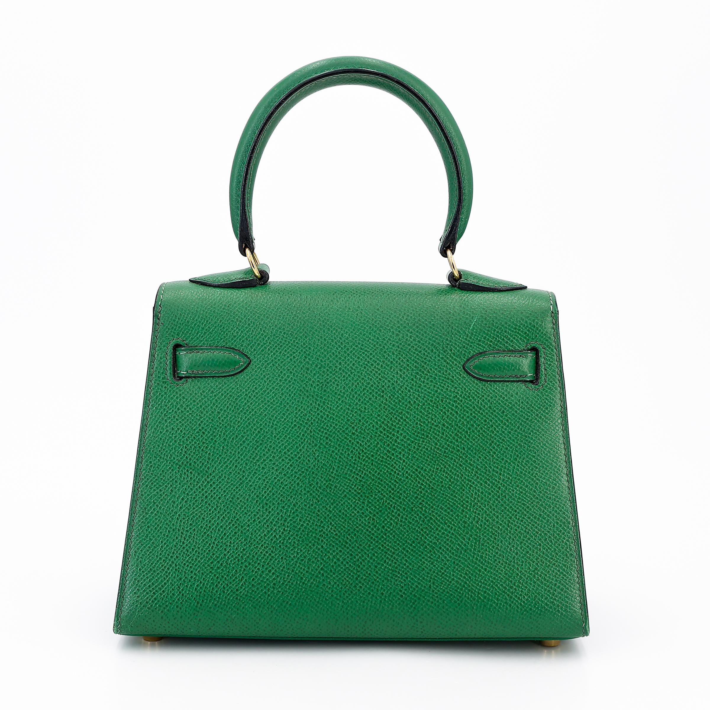 Vintage Mini Kelly 20 Green