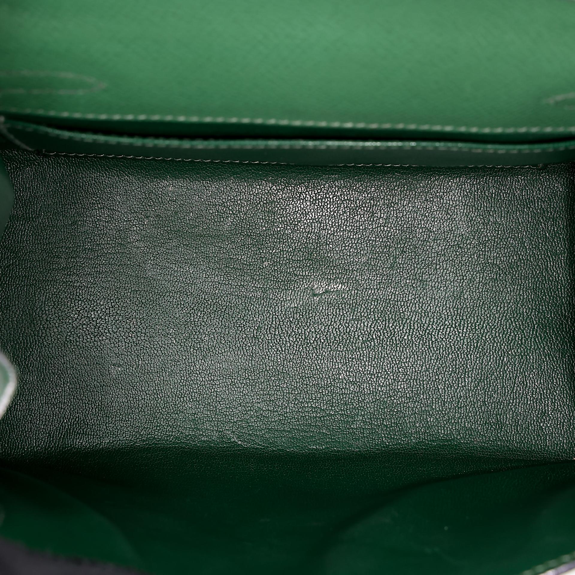 ランク B HERMÈS エルメス ミニケリー グリーン エプソン ゴールド金具 〇Y刻印 - 33