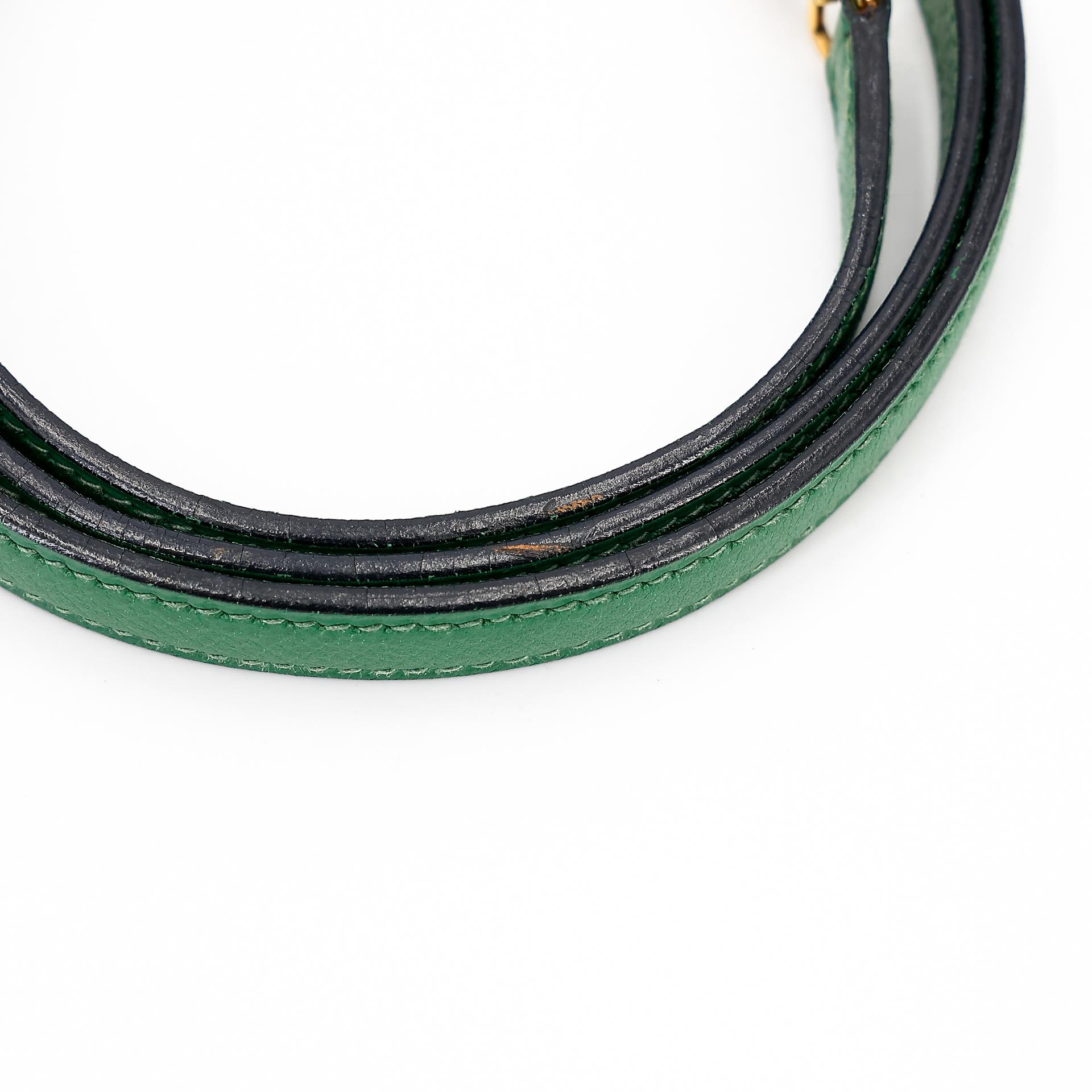 ランク B HERMÈS エルメス ミニケリー グリーン エプソン ゴールド金具 〇Y刻印 - 36