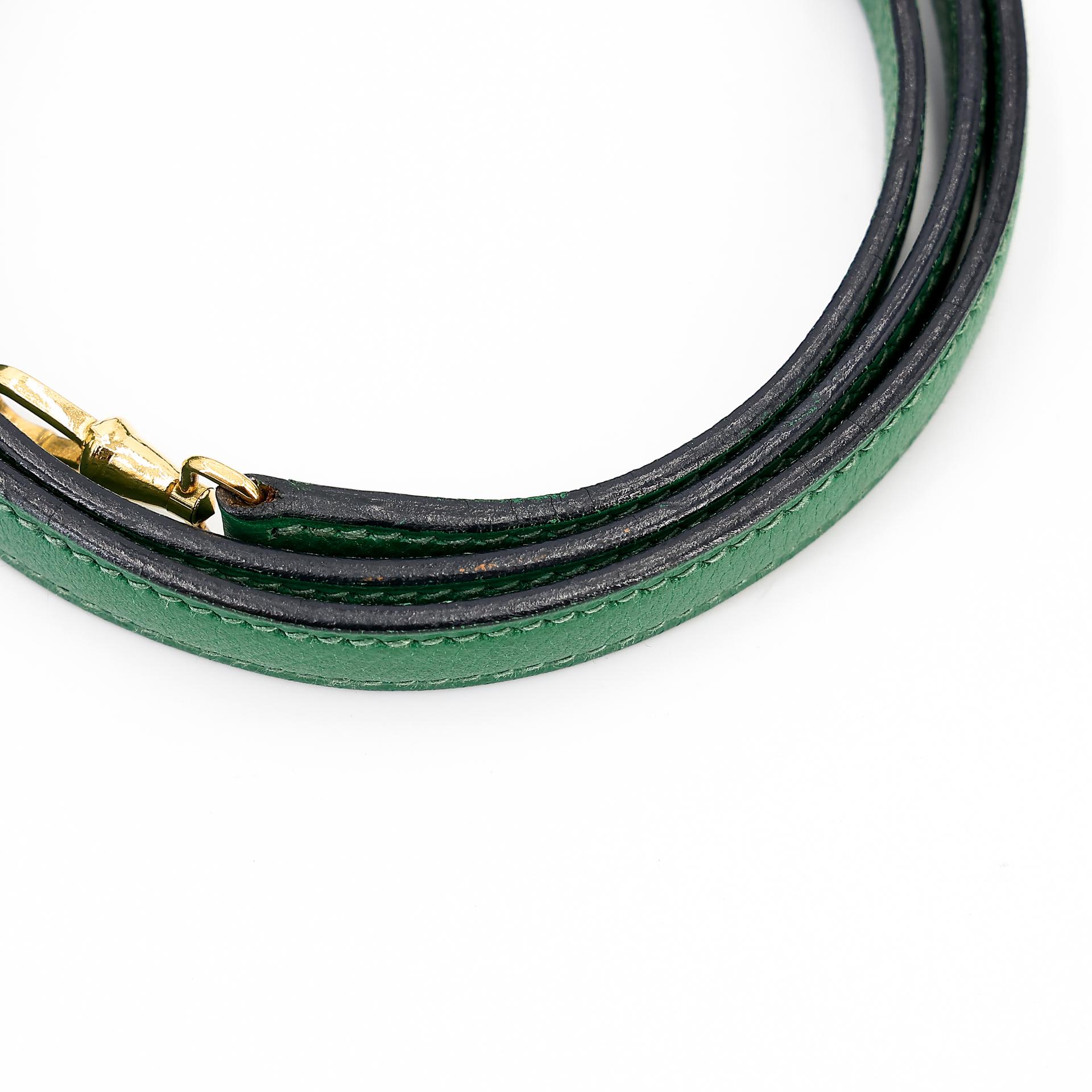 ランク B HERMÈS エルメス ミニケリー グリーン エプソン ゴールド金具 〇Y刻印 - 37