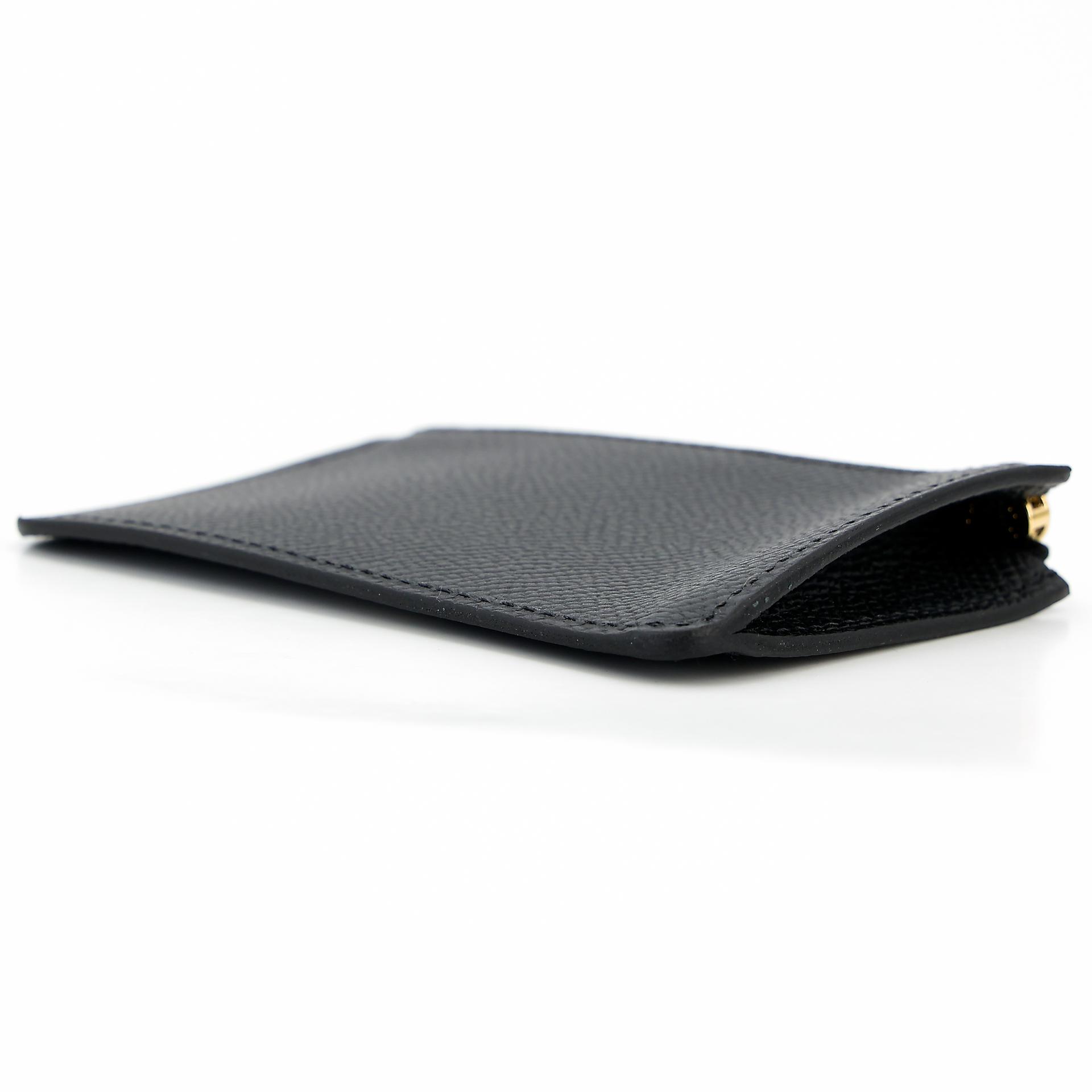 Unused ( Rank NS ) HERMÈS Constance Slim Wallet Black (89) Epsom Gold hardware B (2023) - 17