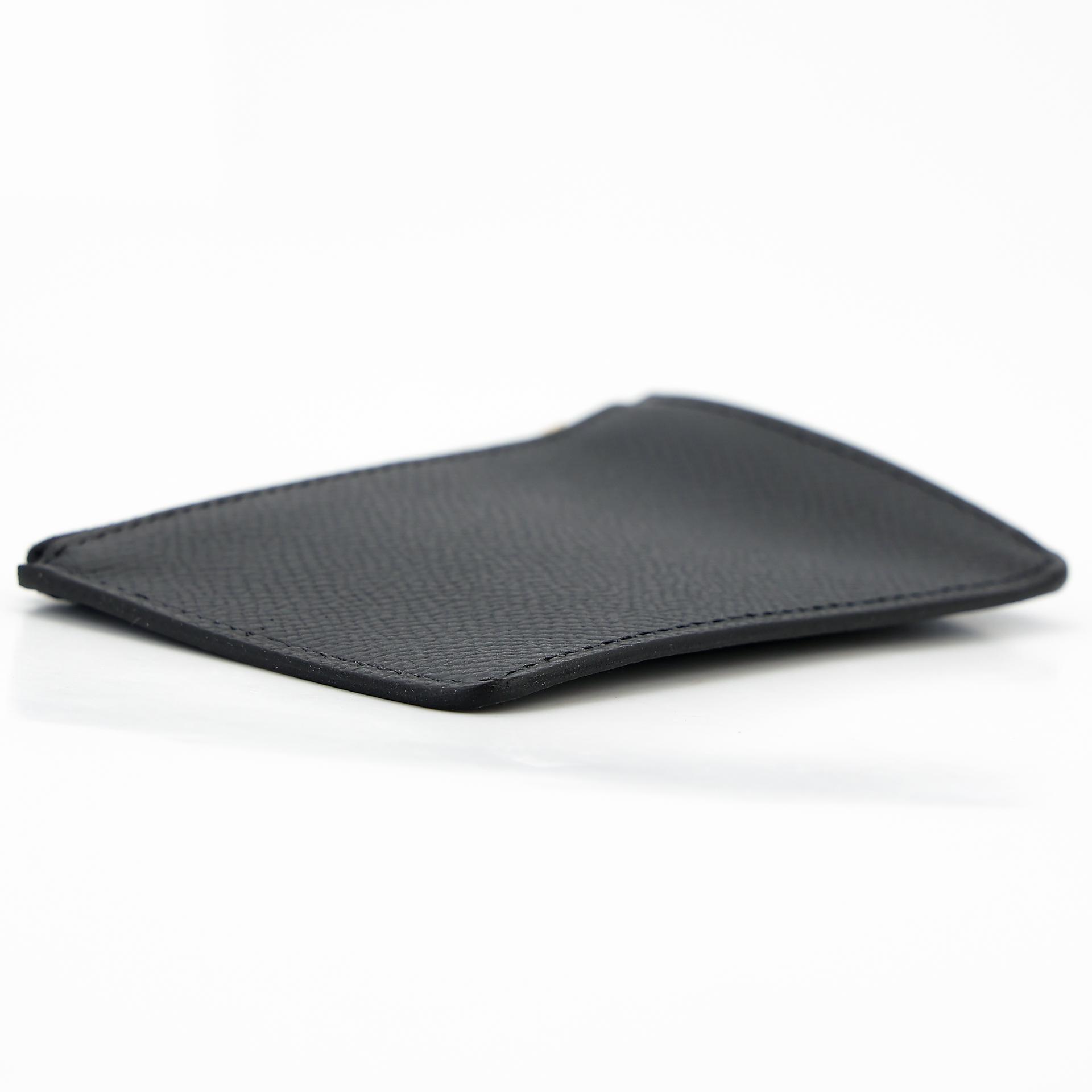 Unused ( Rank NS ) HERMÈS Constance Slim Wallet Black (89) Epsom Gold hardware B (2023) - 18