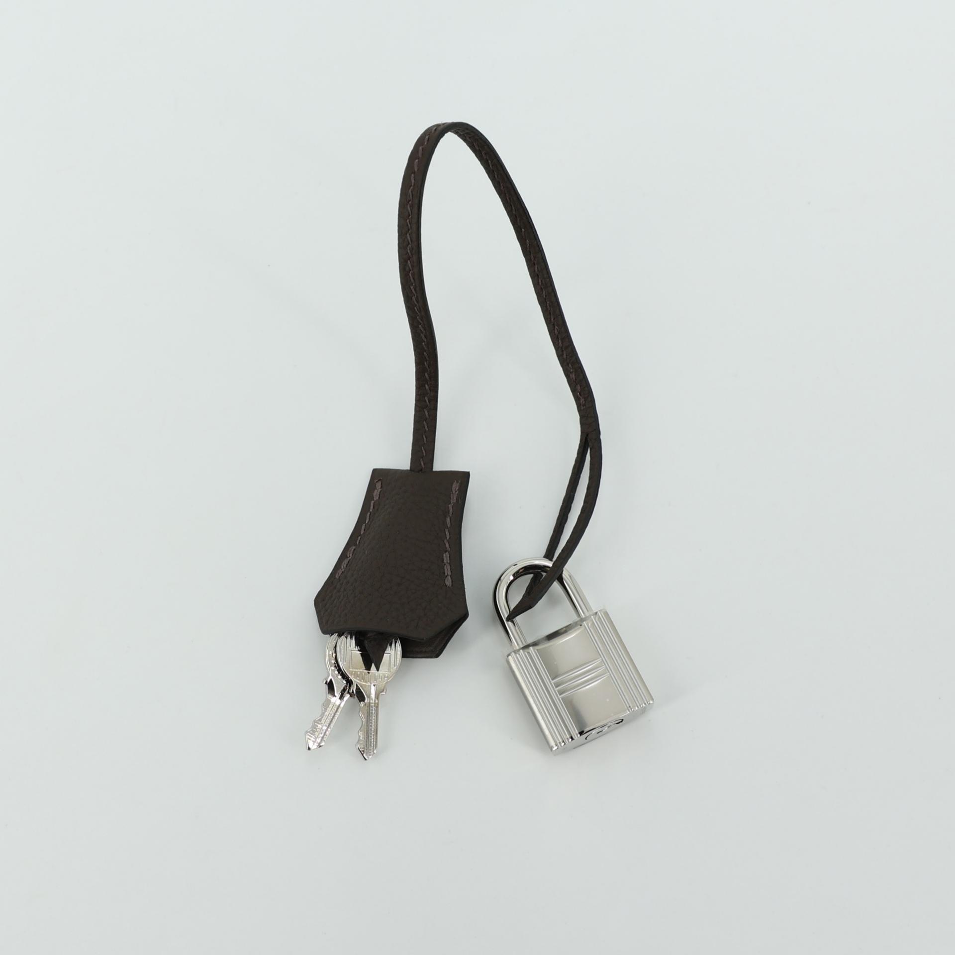 Brand New ( Rank N ) HERMÈS Hac a Dos PM Ecorce (4C) Togo Palladium hardware W (2024) - 16