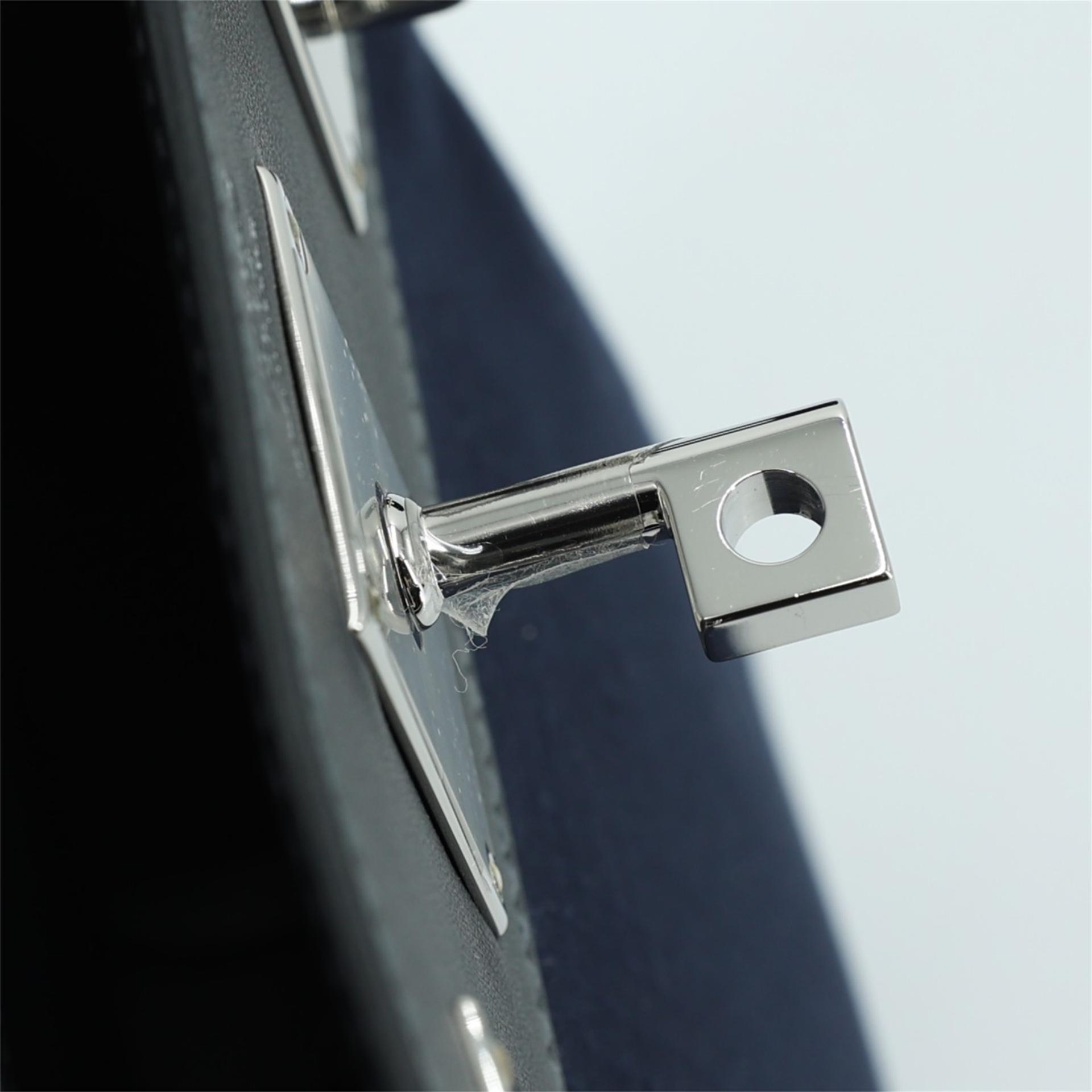 Brand New ( Rank N ) HERMÈS Hac a Dos PM Black Bleu Nuit (2Z) Canvas Swift Palladium hardware W (2024) - 14