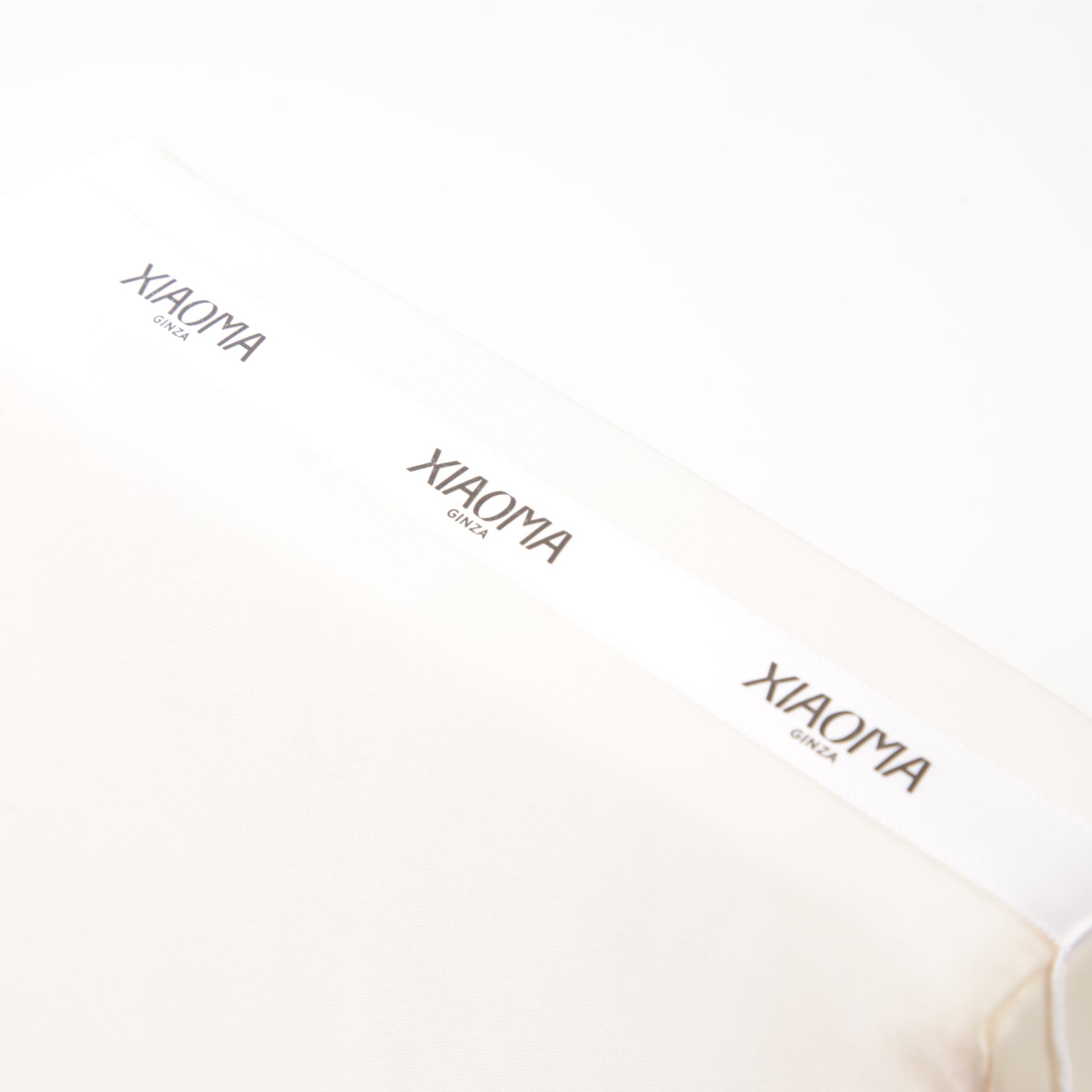 Brand New ( Rank N )GINZA XIAOMA Original Kelly 28 Bag Pillow White Satin Woven Fabric Cotton - 4