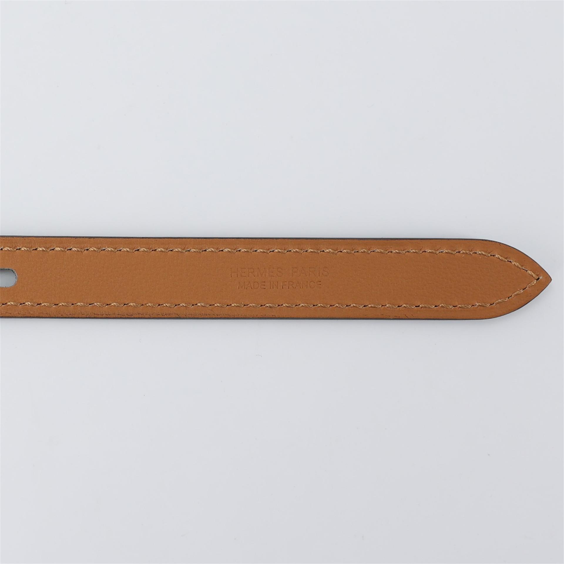 Brand New ( Rank N ) HERMÈS Pop H 15 Belt Black (89) Epsom - 7