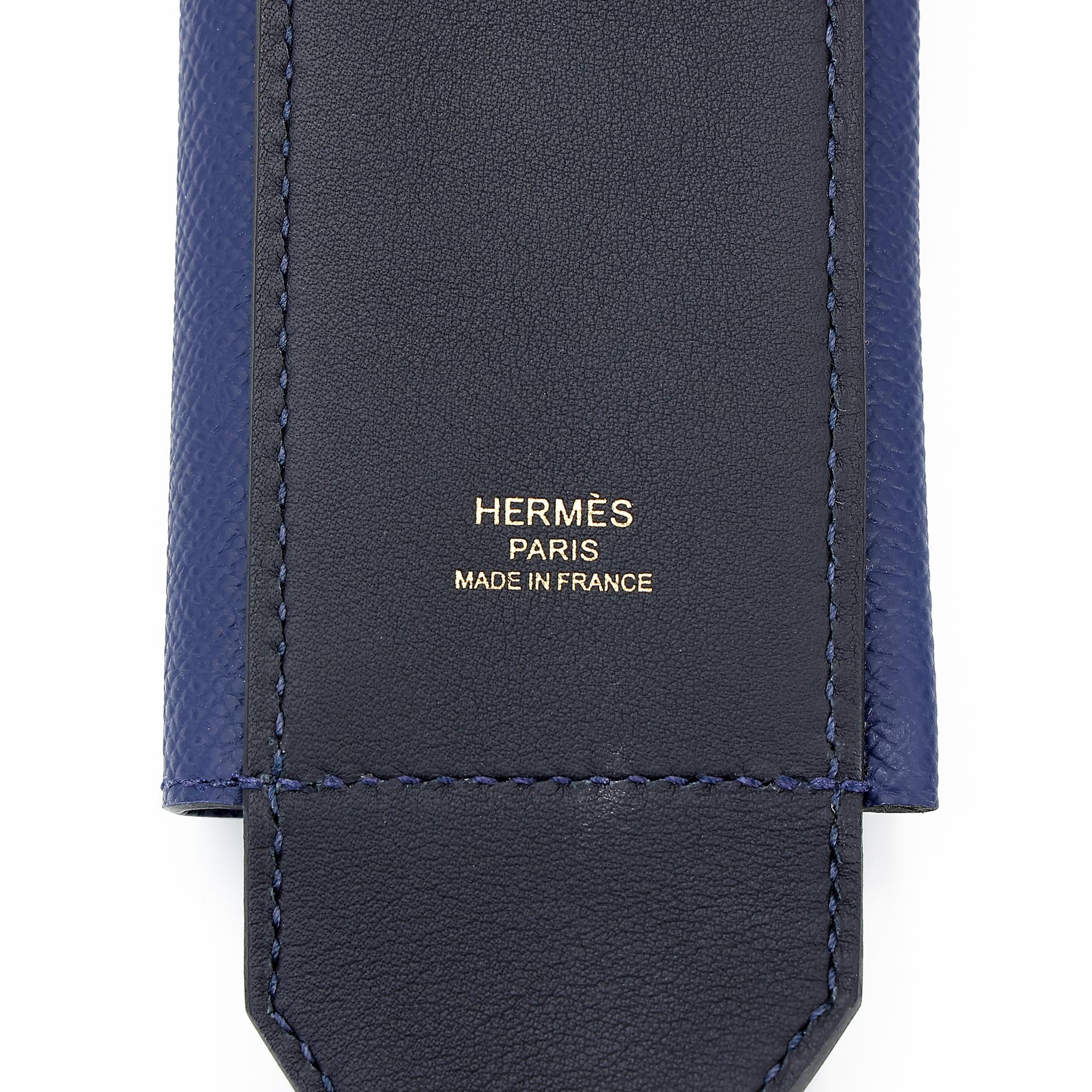 Unused ( Rank NS ) HERMÈS Kelly Pocket Bag Strap Caban (3Y) Deep Blue (S4) Swift Canvas Gold hardware B (2023) - 5
