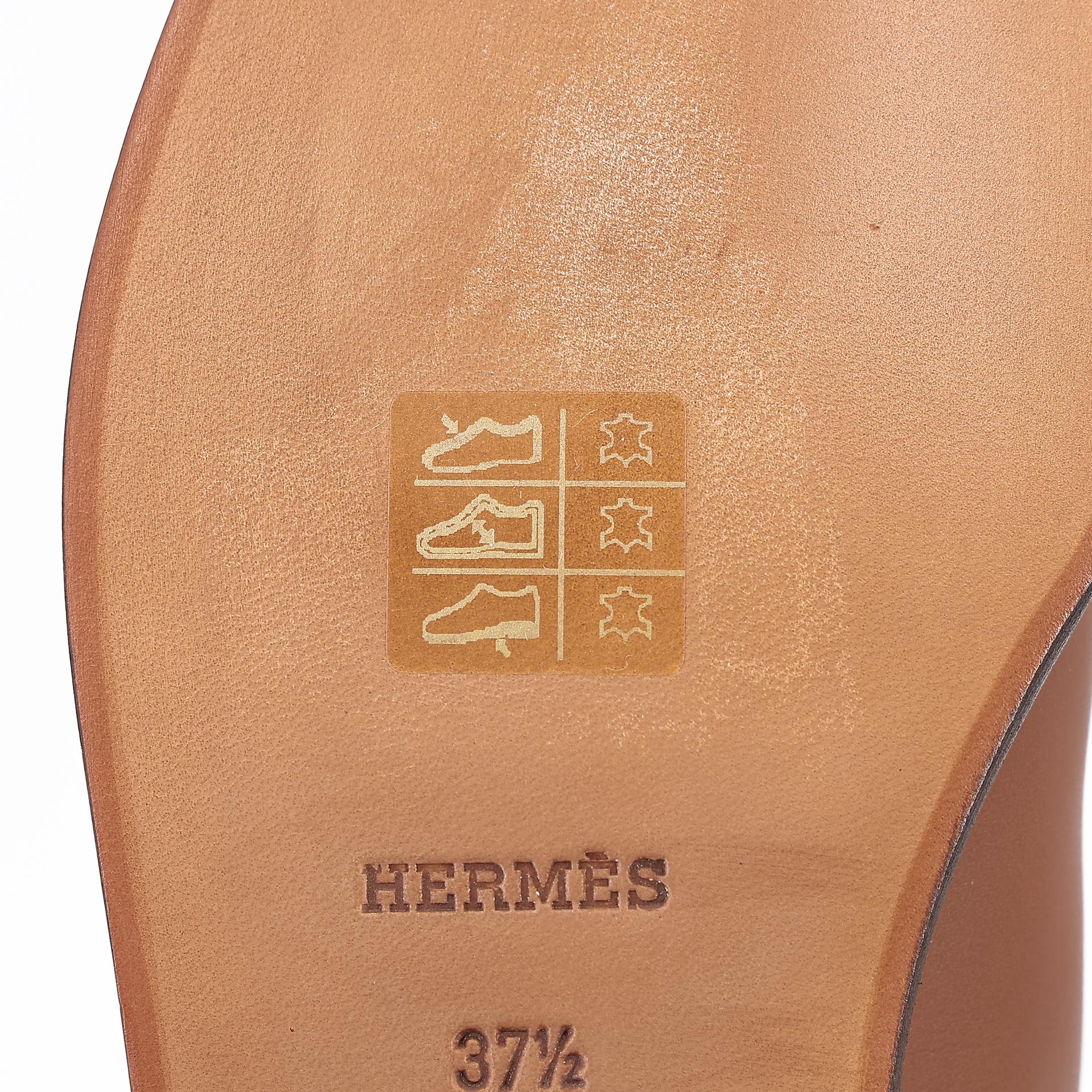 Brand New ( Rank N ) HERMÈS Botte Femme Jumping Brown Black (89) Box-calf Palladium hardware - 14