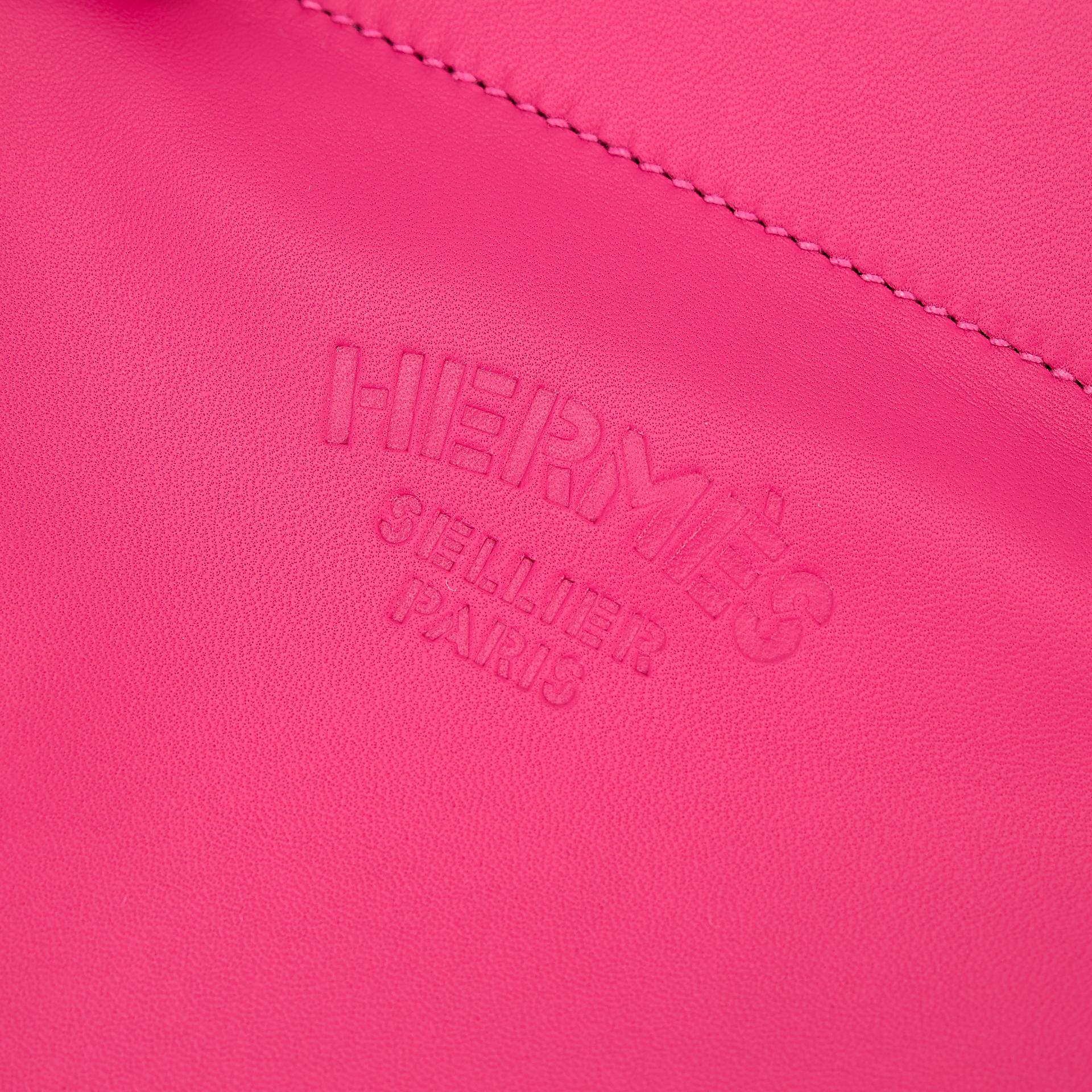 Unused ( Rank NS ) HERMÈS Aline Mini bag Rose Mexico (0D) Swift Palladium hardware Y (2020) - 4