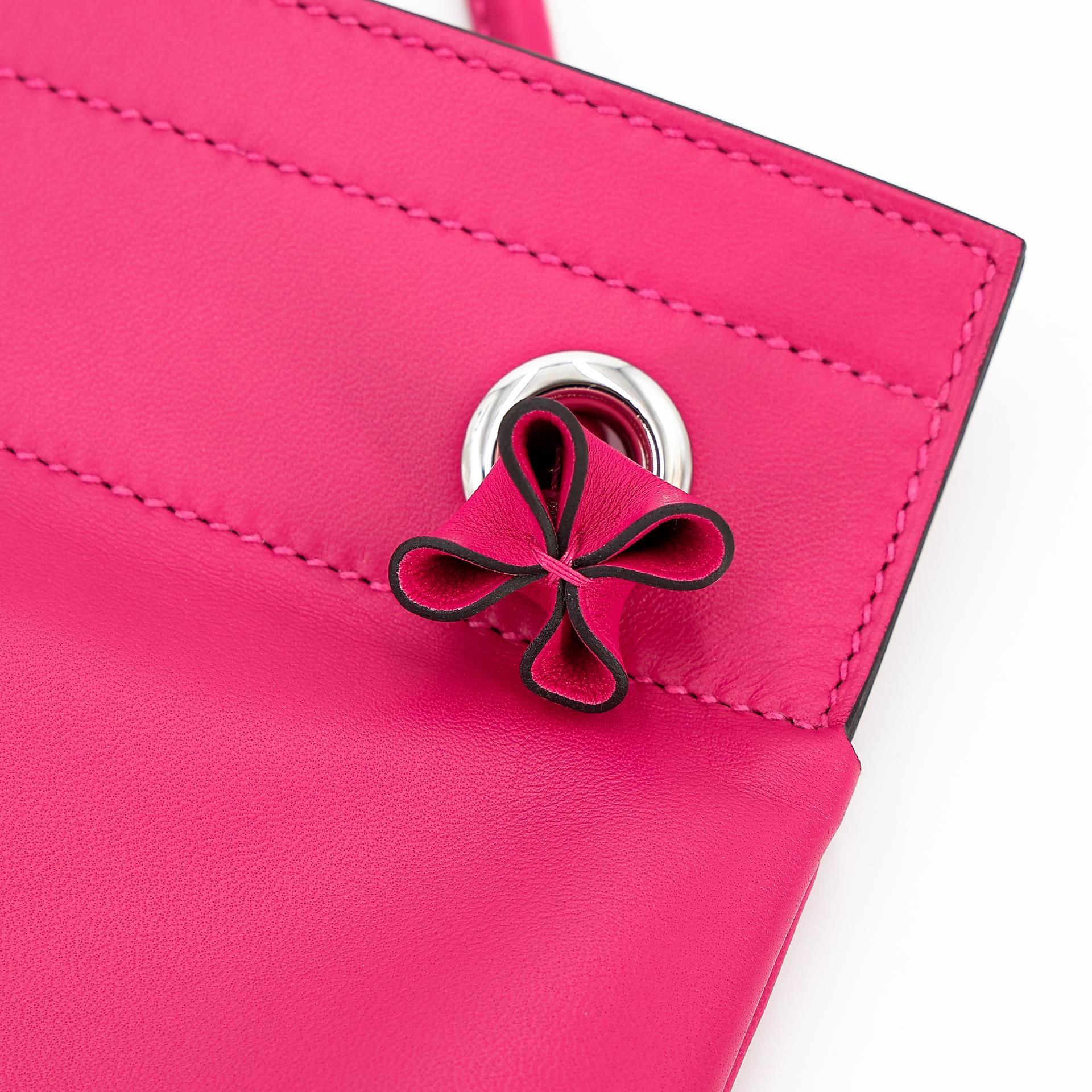 Unused ( Rank NS ) HERMÈS Aline Mini bag Rose Mexico (0D) Swift Palladium hardware Y (2020) - 5