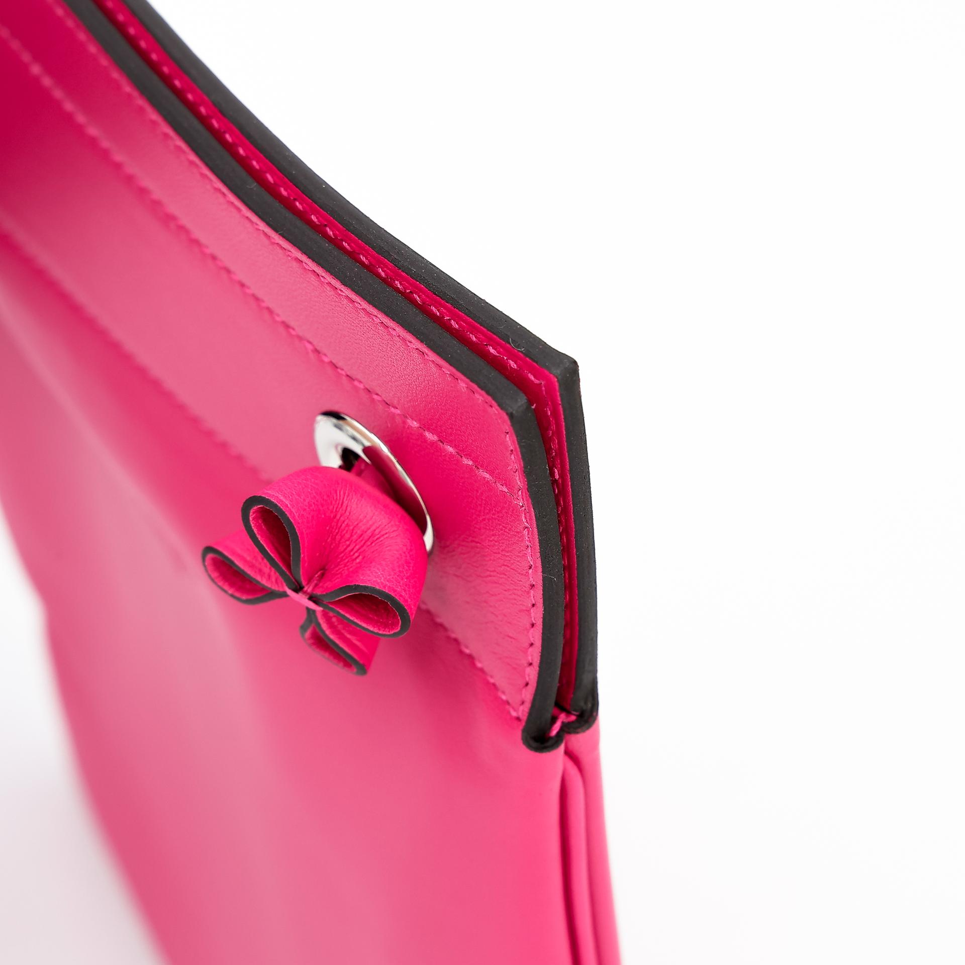 Unused ( Rank NS ) HERMÈS Aline Mini bag Rose Mexico (0D) Swift Palladium hardware Y (2020) - 11