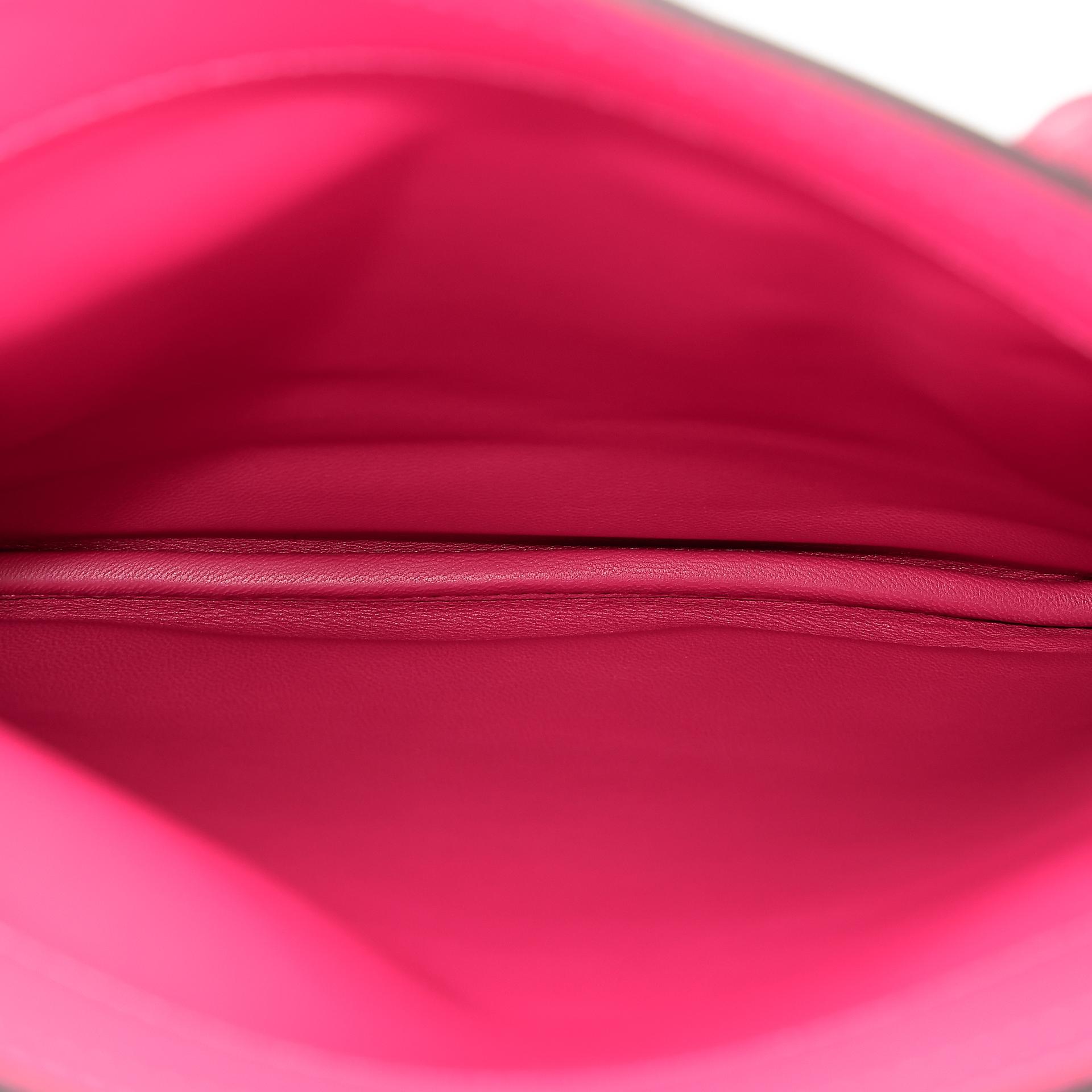 Unused ( Rank NS ) HERMÈS Aline Mini bag Rose Mexico (0D) Swift Palladium hardware Y (2020) - 15