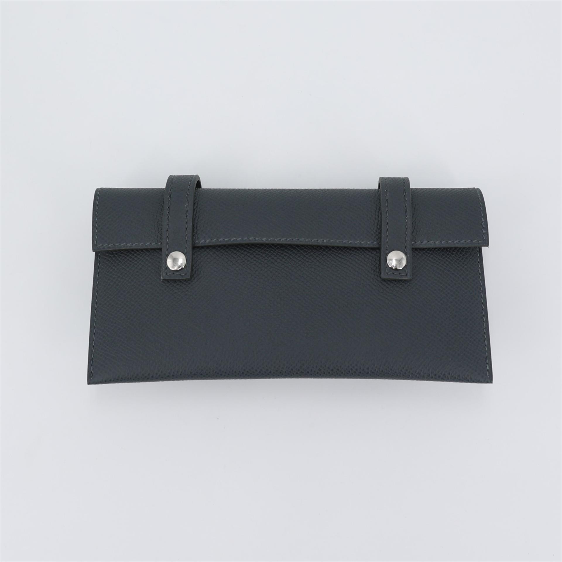 Brand New ( Rank N ) HERMÈS Limited Edition Kelly Doll Picto Gris misty (H0) Gold (37) Bleu Zanzibar (B3) Vert Vertigo (U4) Epsom Palladium hardware B (2023) - 14