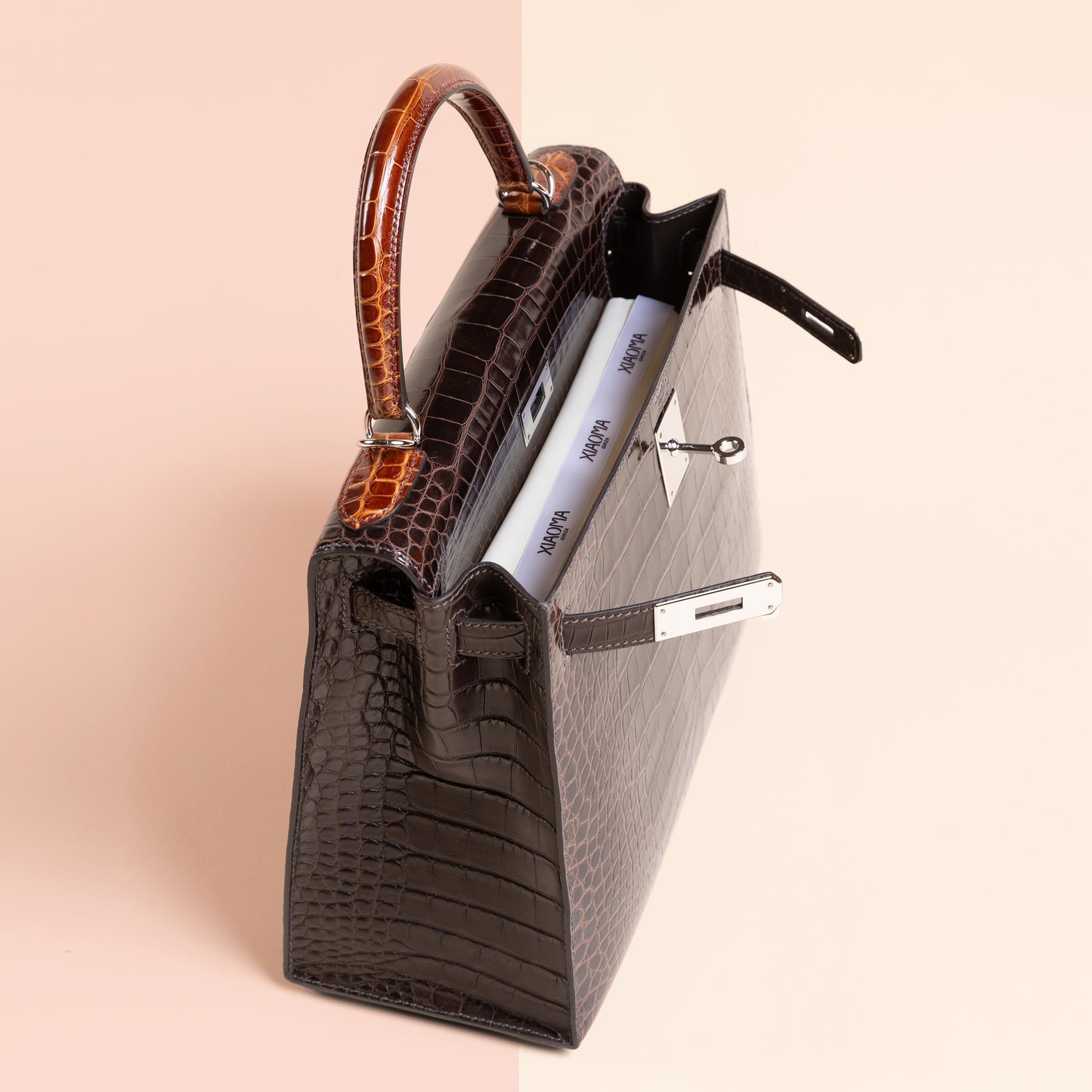 ランク N 新品 GINZA XIAOMAオリジナル  ケリー28 バッグピロー ホワイト サテン 織物 コットン - 6