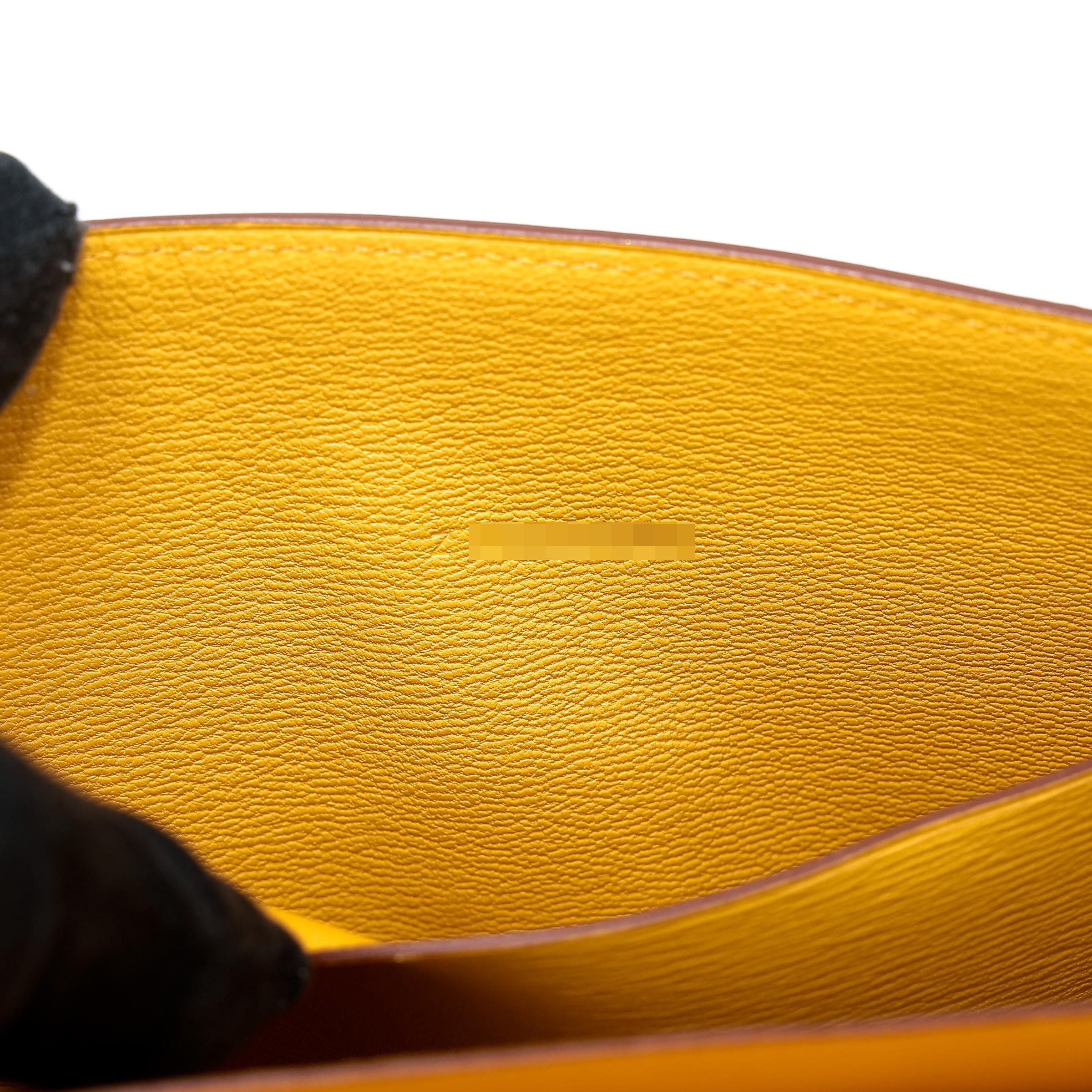Excellent ( Rank SA ) HERMÈS Clic 16 Jaune Ambre (9D) Alligator Palladium hardware Z (2021) - 19