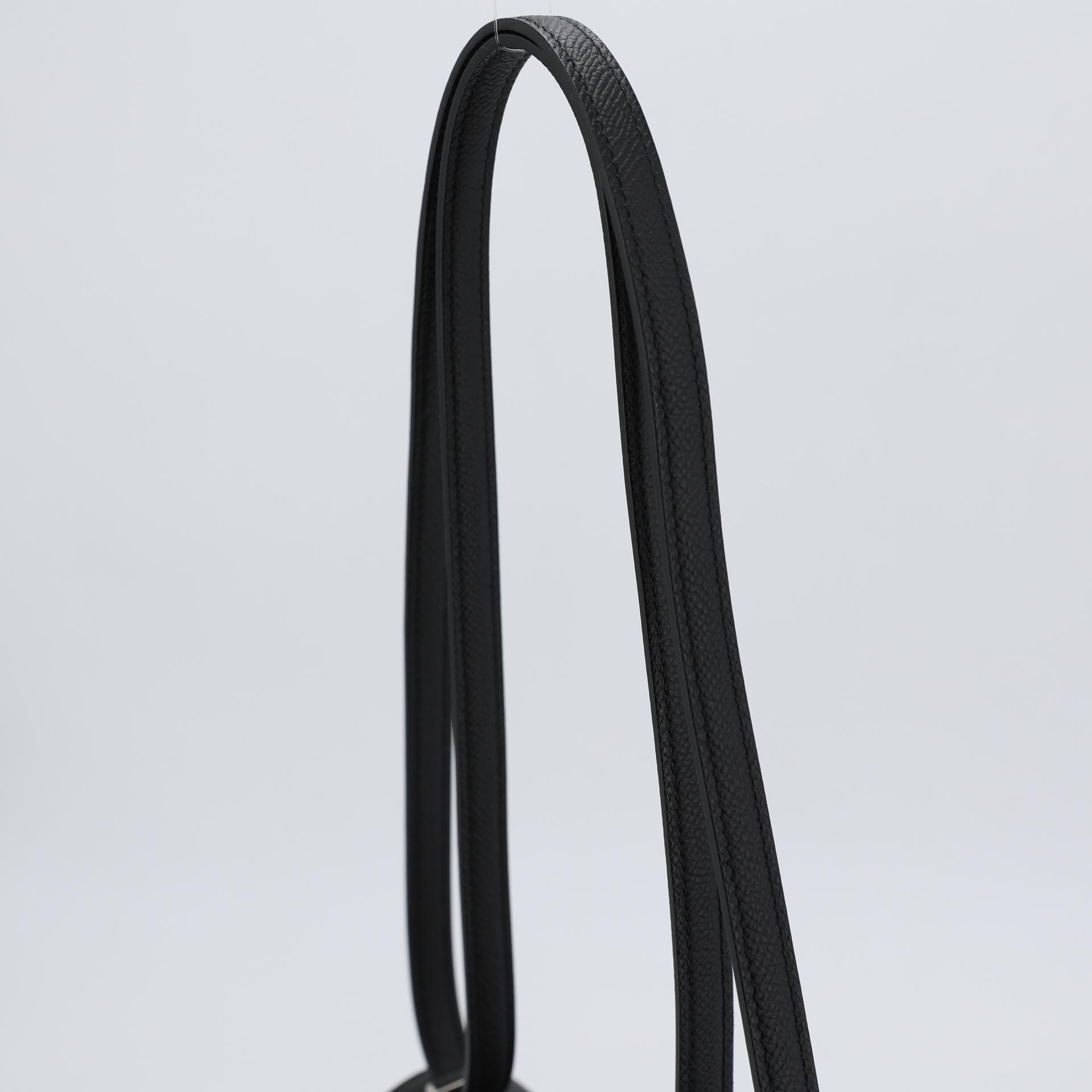 Brand New ( Rank N ) HERMÈS Constance Mini Black (89) Epsom Palladium hardware B (2023) - 3
