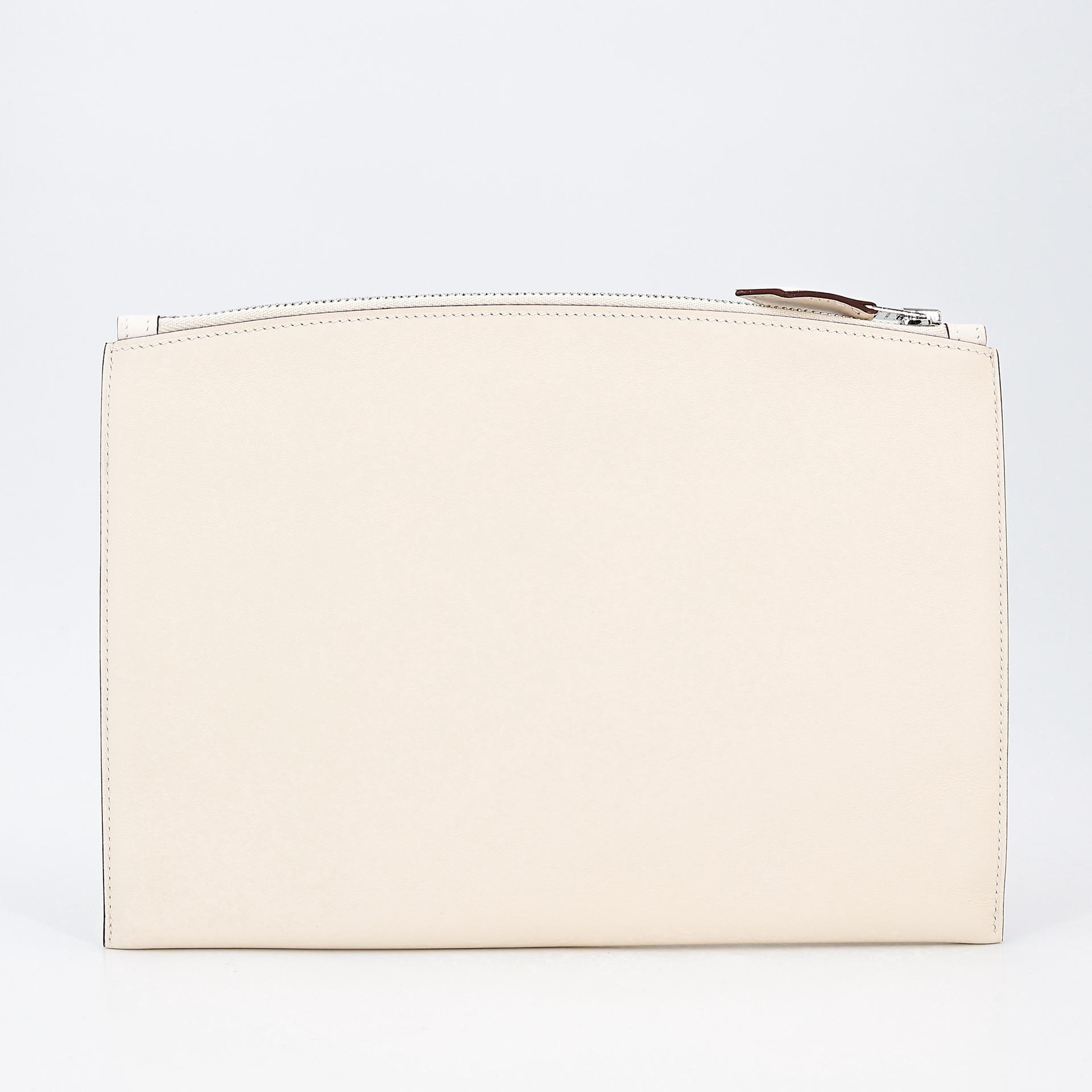 Unused ( Rank NS ) HERMÈS In & out Pouch Nata (I2) Swift Palladium hardware U (2022) - 2
