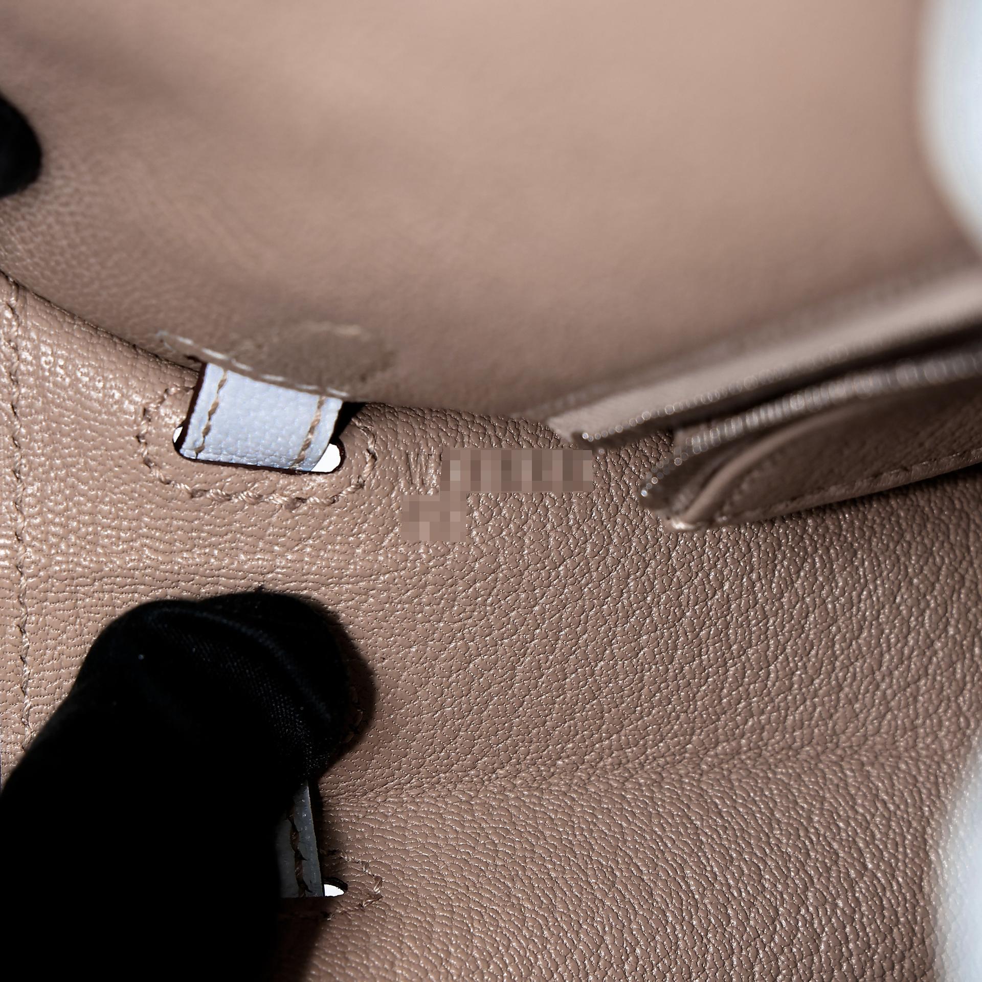 Brand New ( Rank N ) HERMÈS Kelly 25 Sellier HSS Gris Tourterelle (81) Bleu Brume (T0) Chevre Brushed Palladium W (2024) - 15