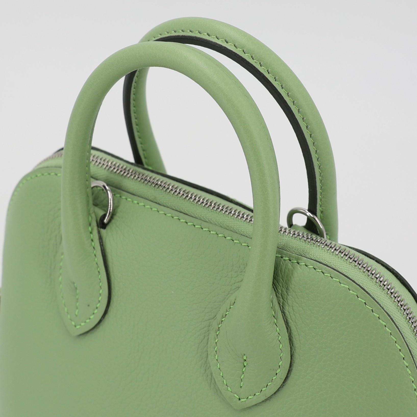 ランク N 新品 HERMÈS エルメス ボリード1923 ミニ ヴェールクリケット (3I) エバーカラー シルバー金具 B刻印 - 3