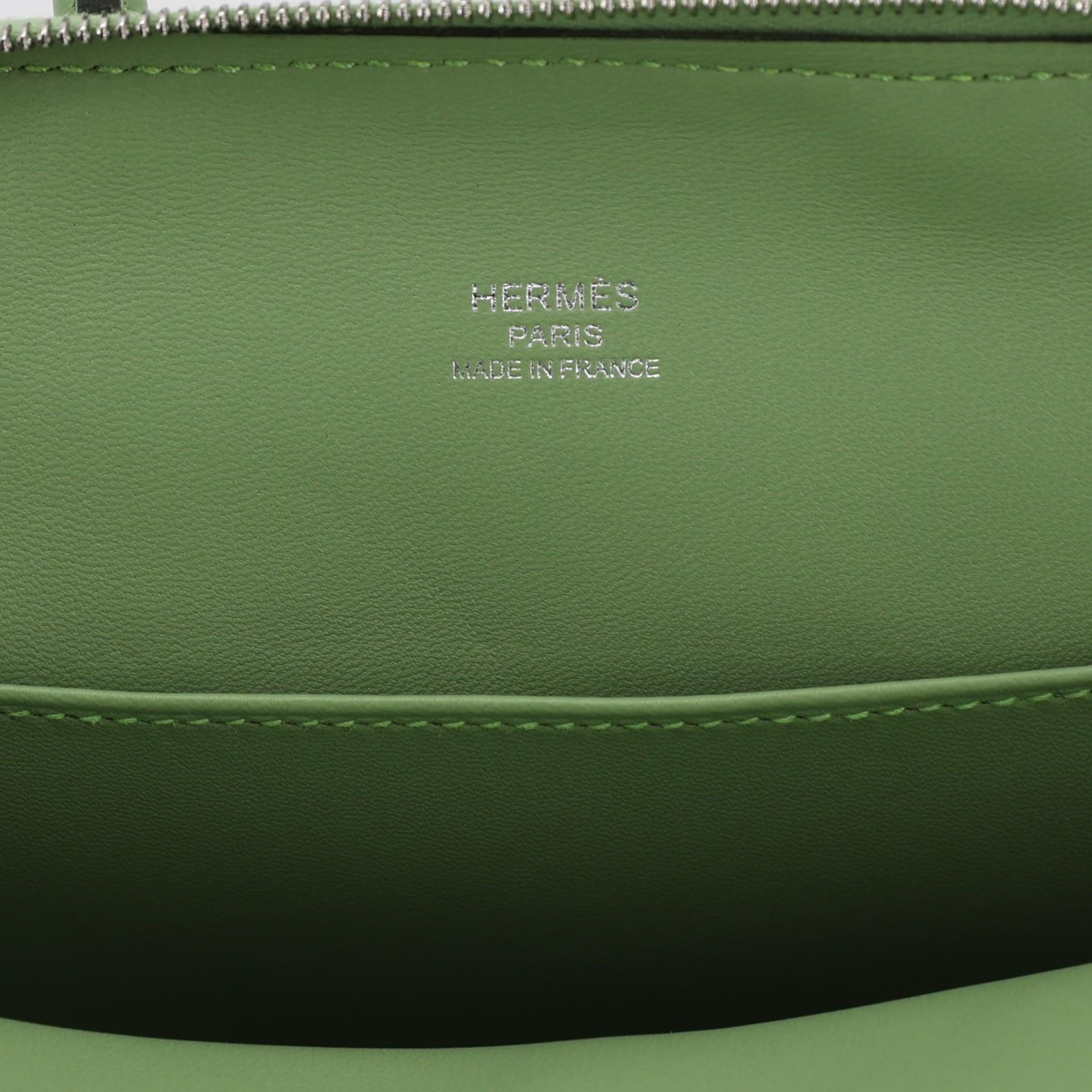 ランク N 新品 HERMÈS エルメス ボリード1923 ミニ ヴェールクリケット (3I) エバーカラー シルバー金具 B刻印 - 9