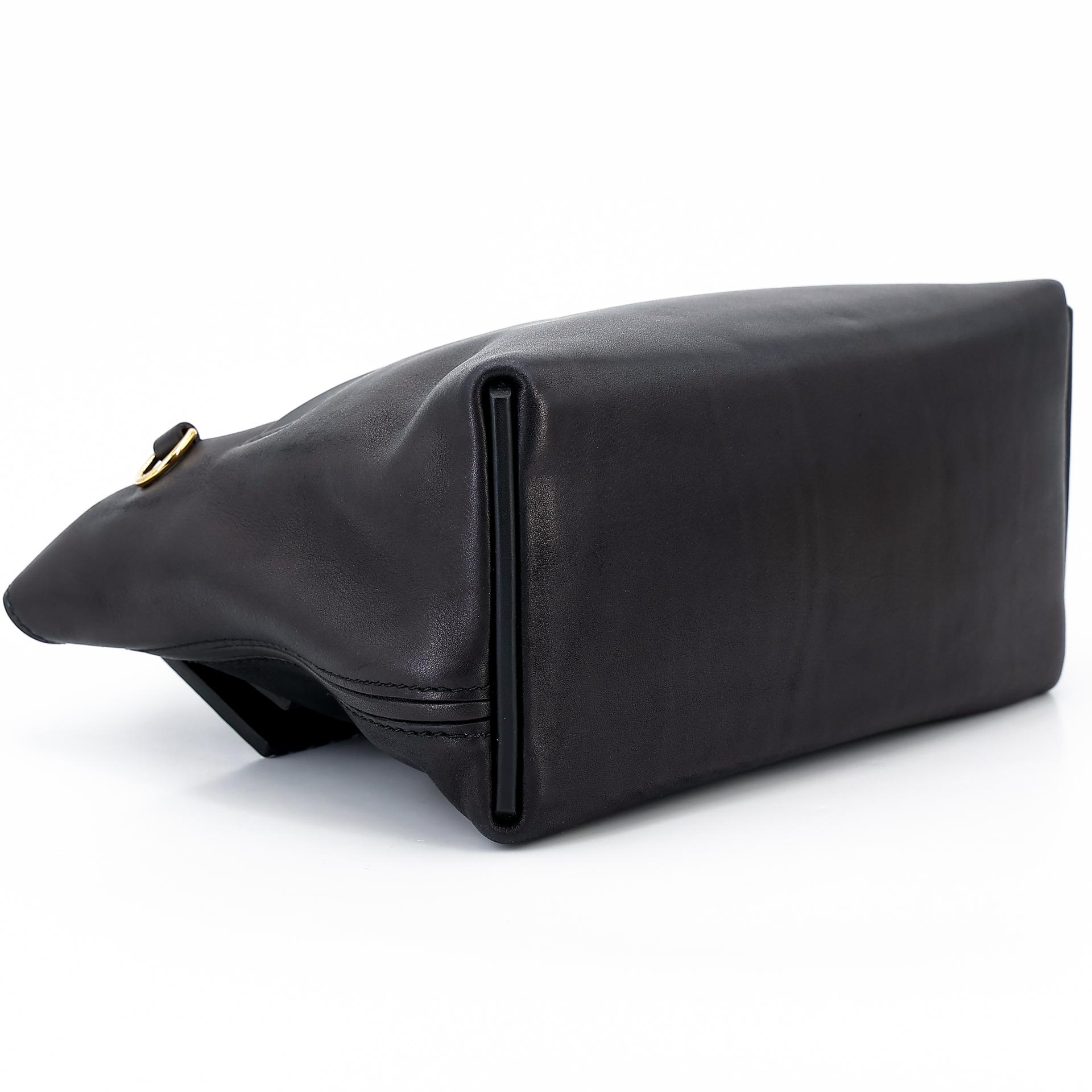 Good ( Rank AB) HERMÈS 24/24 - 21 mini Touch Black (89) Volupto calfskin Alligator Swift Gold hardware U (2022) - 7