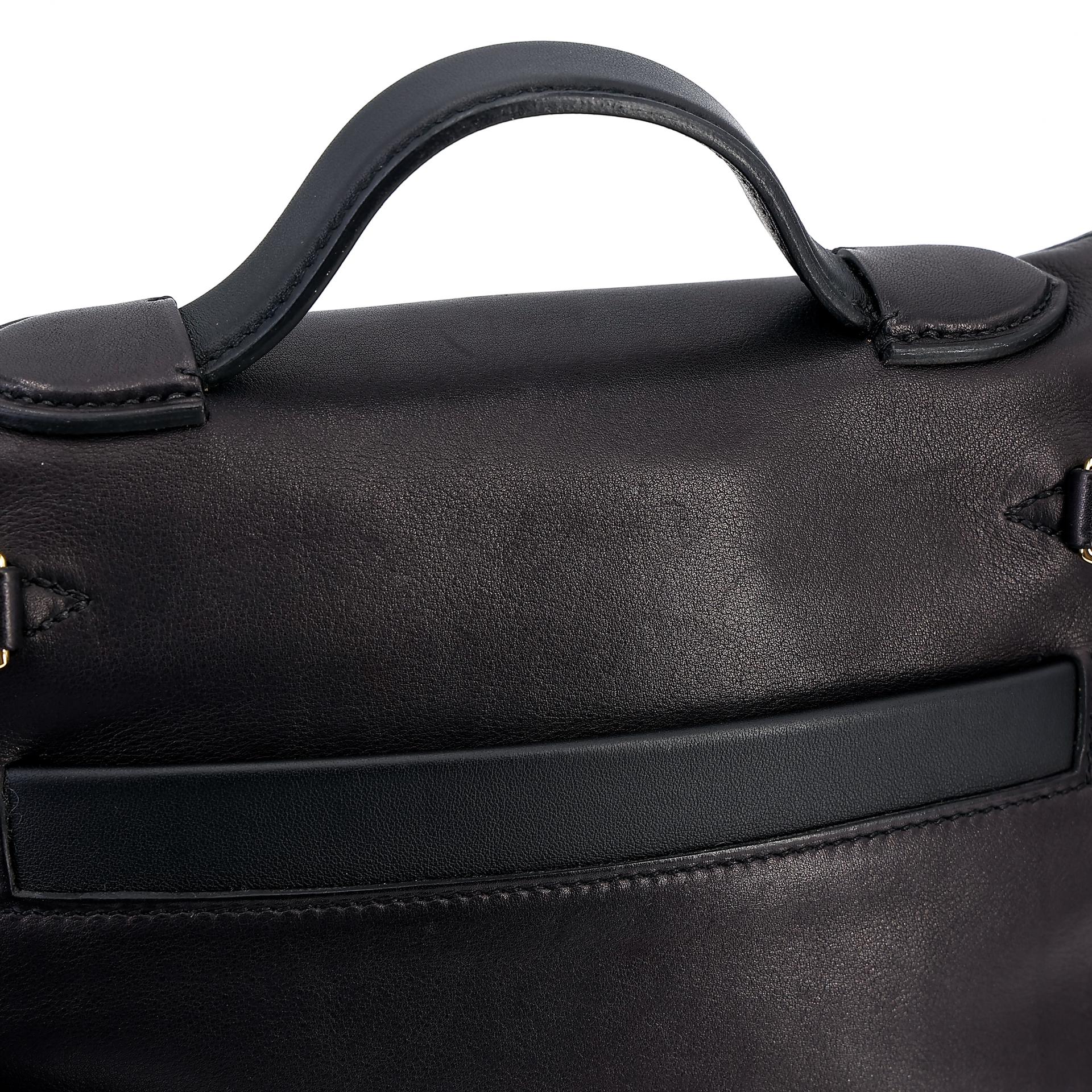 Good ( Rank AB) HERMÈS 24/24 - 21 mini Touch Black (89) Volupto calfskin Alligator Swift Gold hardware U (2022) - 14