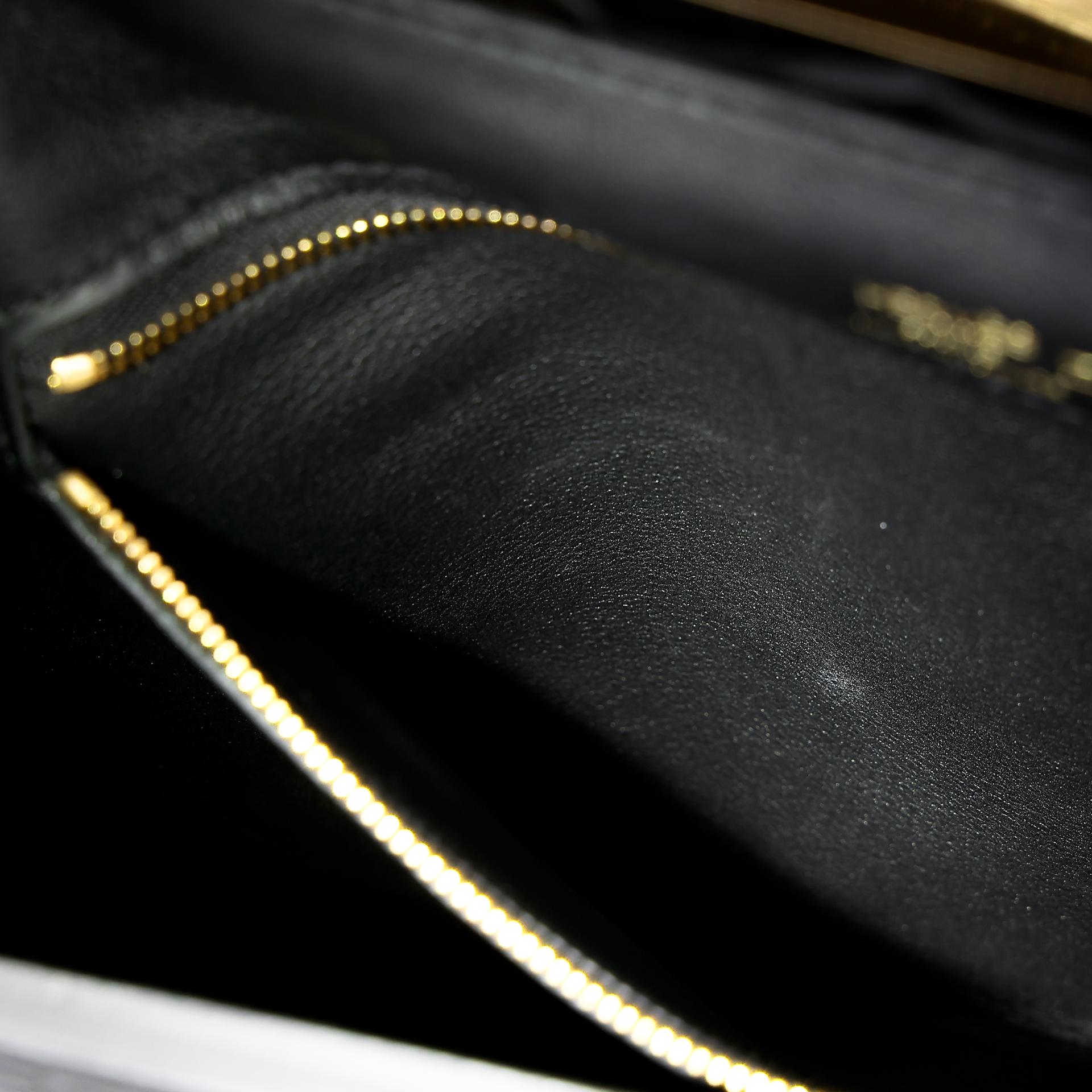 Good ( Rank AB) HERMÈS 24/24 - 21 mini Touch Black (89) Volupto calfskin Alligator Swift Gold hardware U (2022) - 25